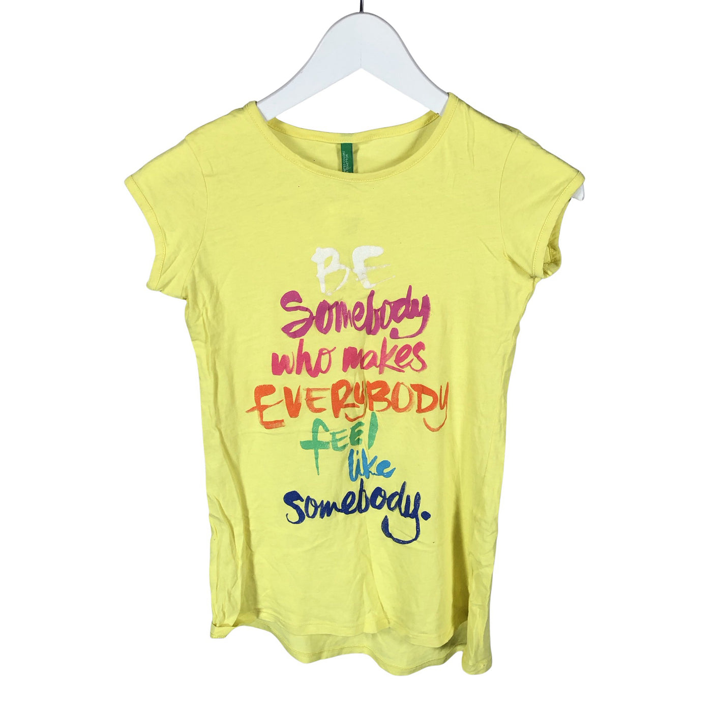 Unisex Benetton - Tricot tunic, size 152 - 158 - Yellow (1)