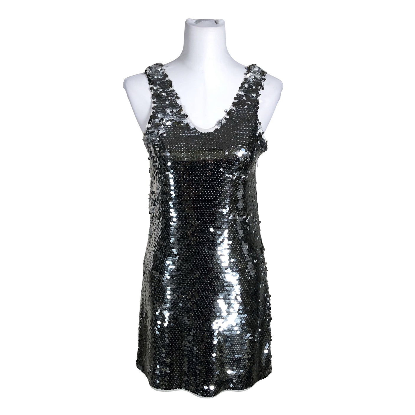 Unisex Samsoe&Samsoe - Party dress, size 34 - Silver (1)
