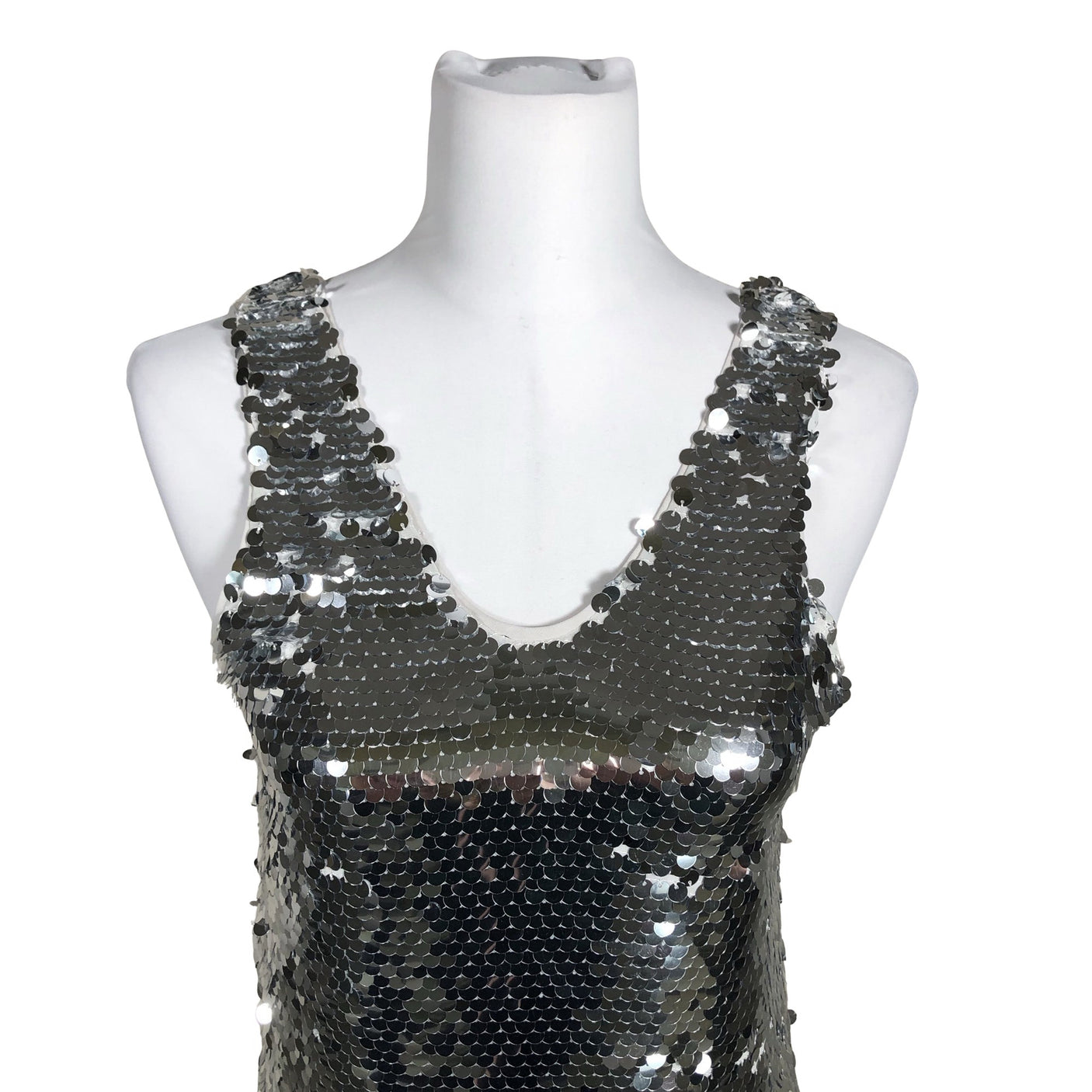 Unisex Samsoe&Samsoe - Party dress, size 34 - Silver (3)