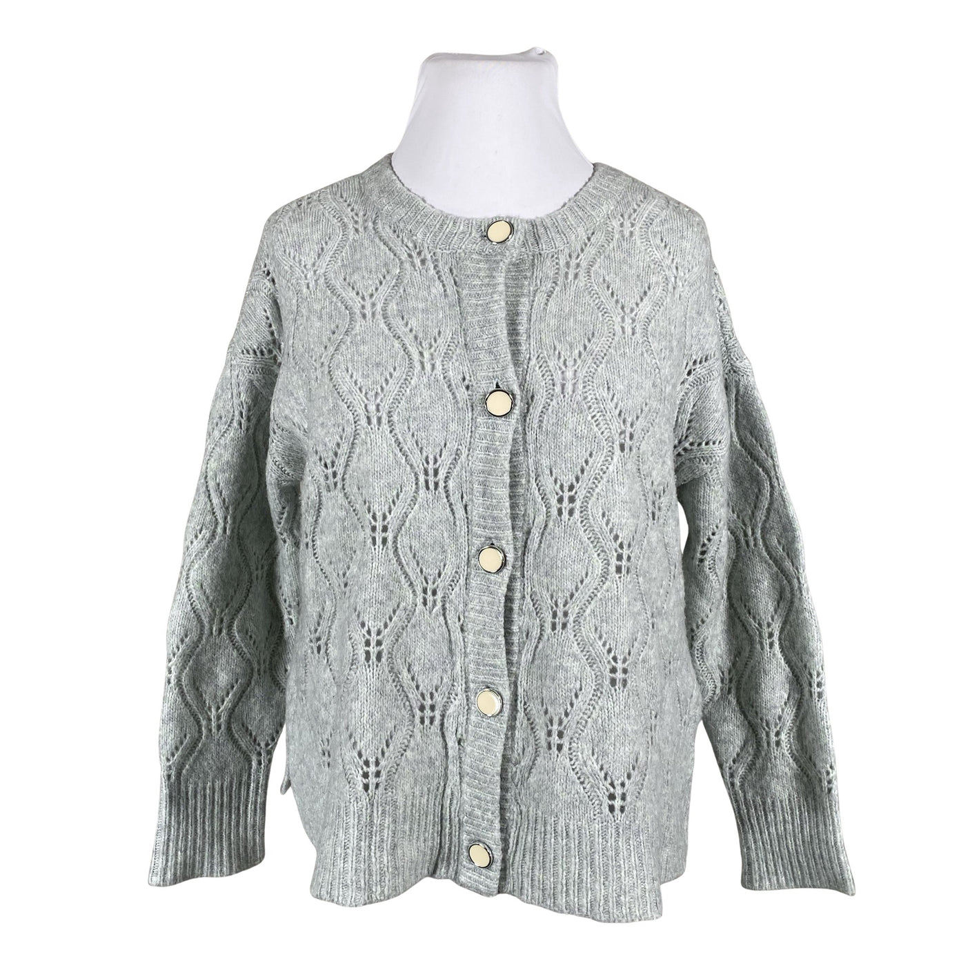 Unisex Fransa - Cardigan, size 42 - Green (1)