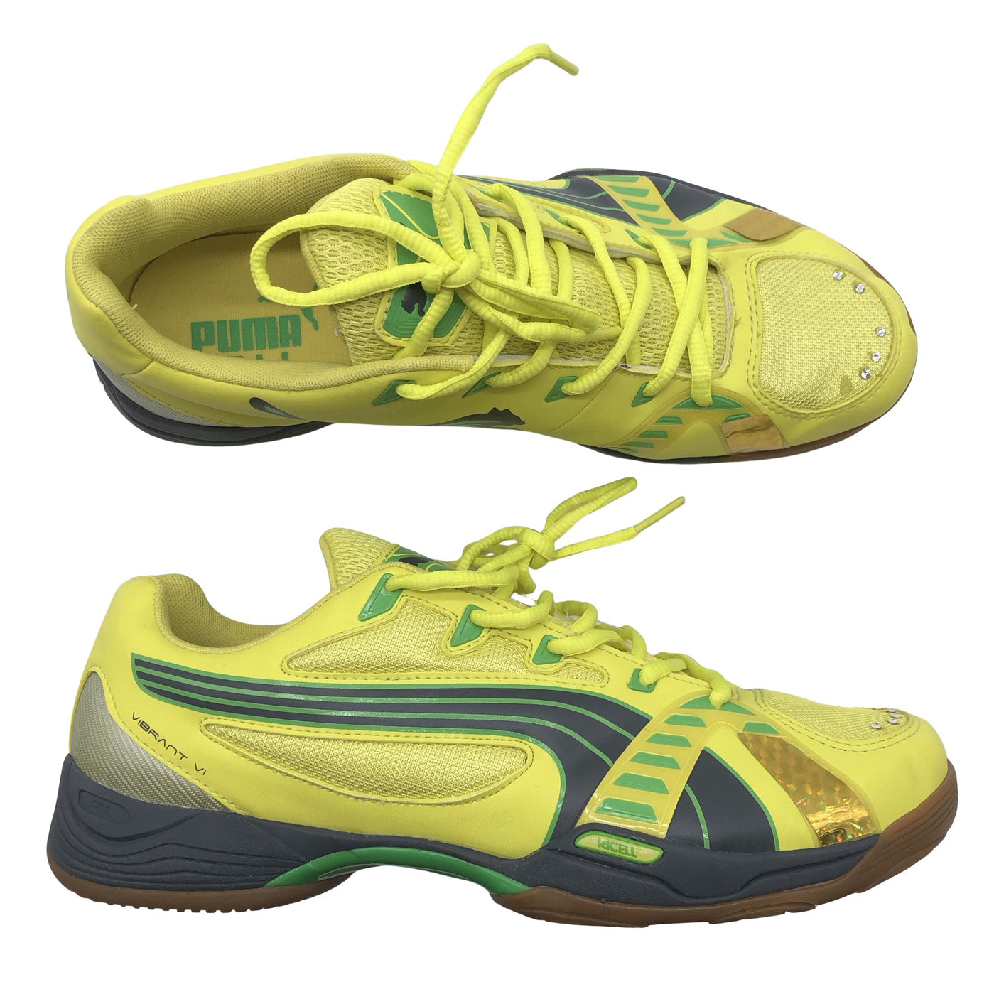 Unisex Puma - Indoor sports shoes, size Ei kokoa - Yellow (1)