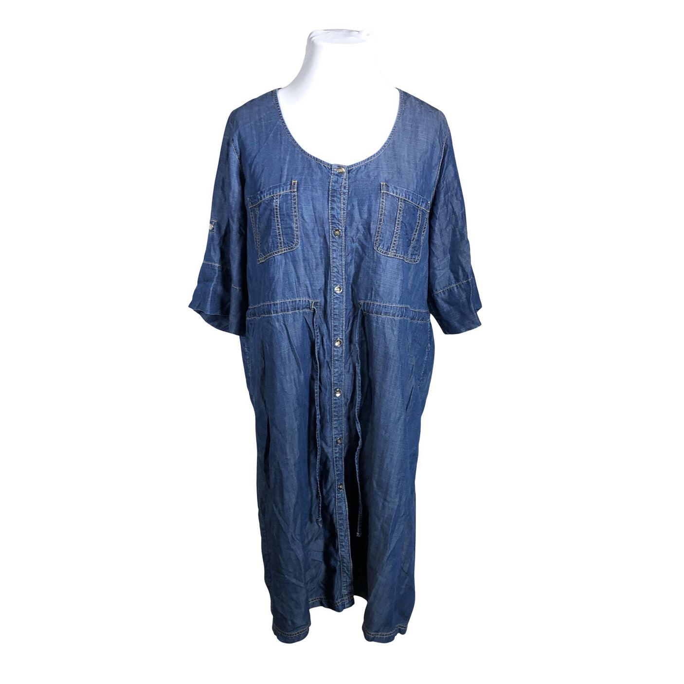 Unisex Persona by Marina Rinaldi - Denim dress, size 48 - Blue (1)