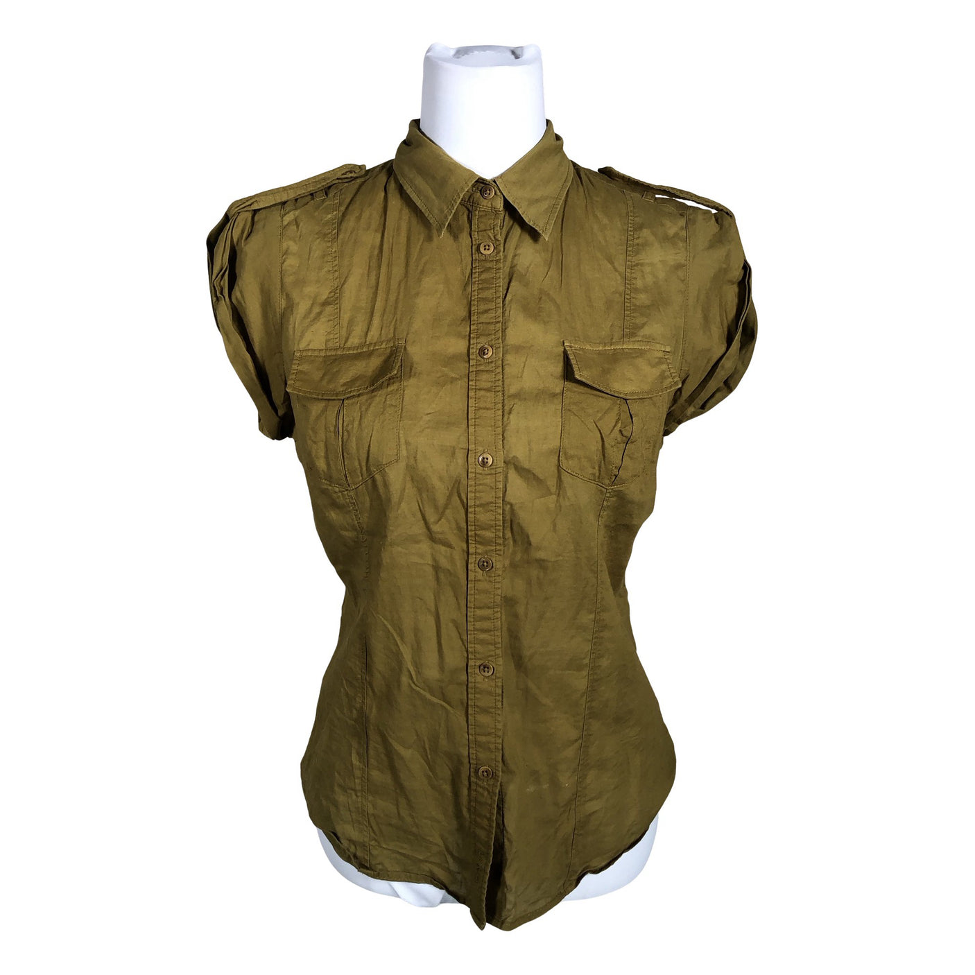 Unisex Gant - Short-sleeved blouse, size 38 - Green (1)