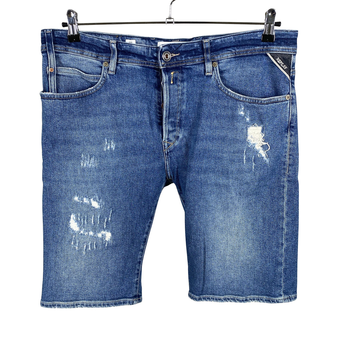 Unisex Replay - Denim shorts, size W34 - Blue (1)