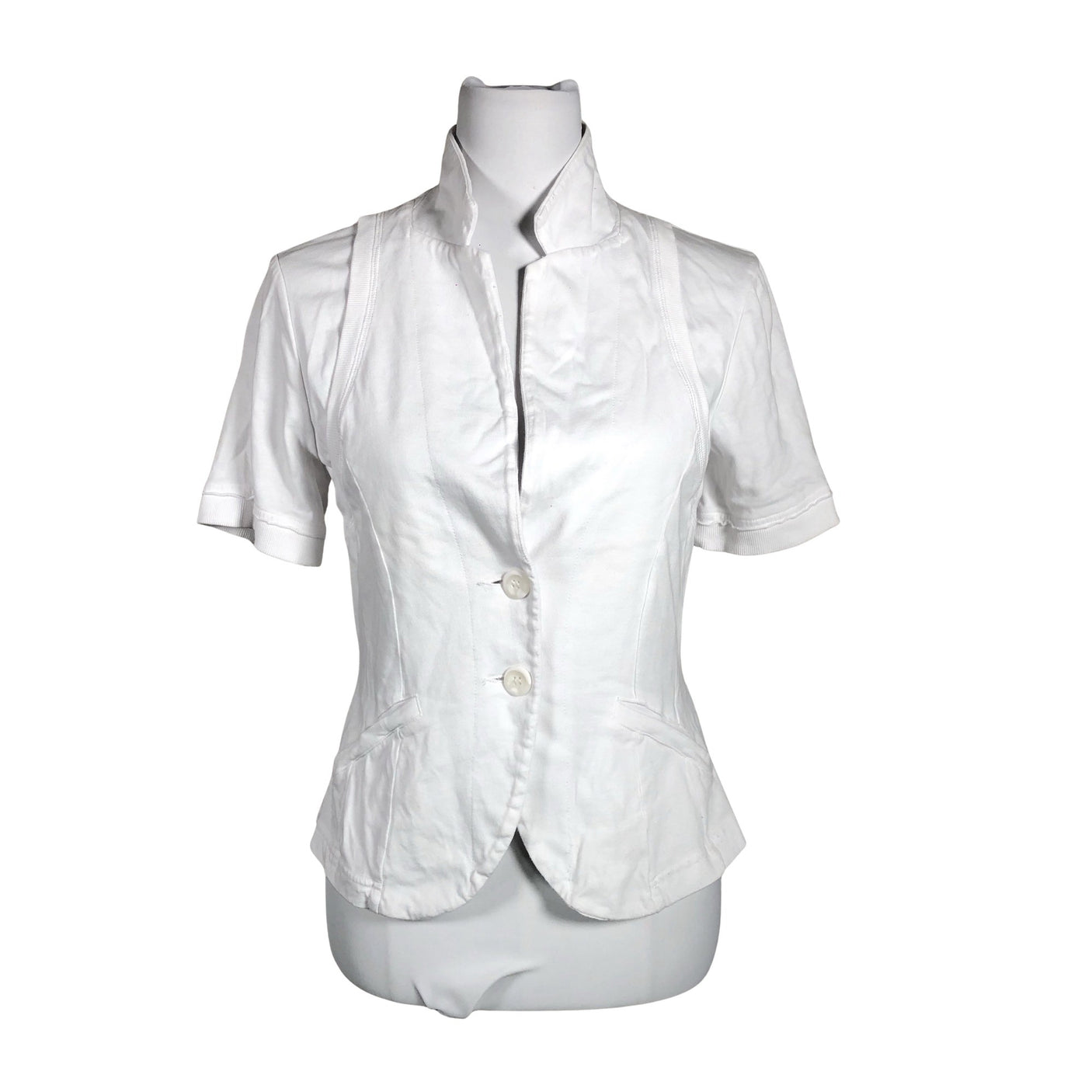 Unisex Sandwich - Sweat jacket, size 38 - White (1)