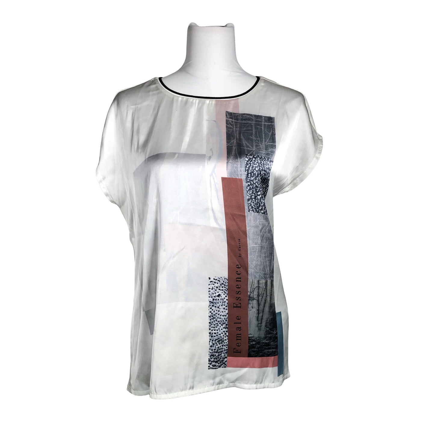 Unisex Garcia Jeans - Short-sleeved blouse, size 38 - White (1)