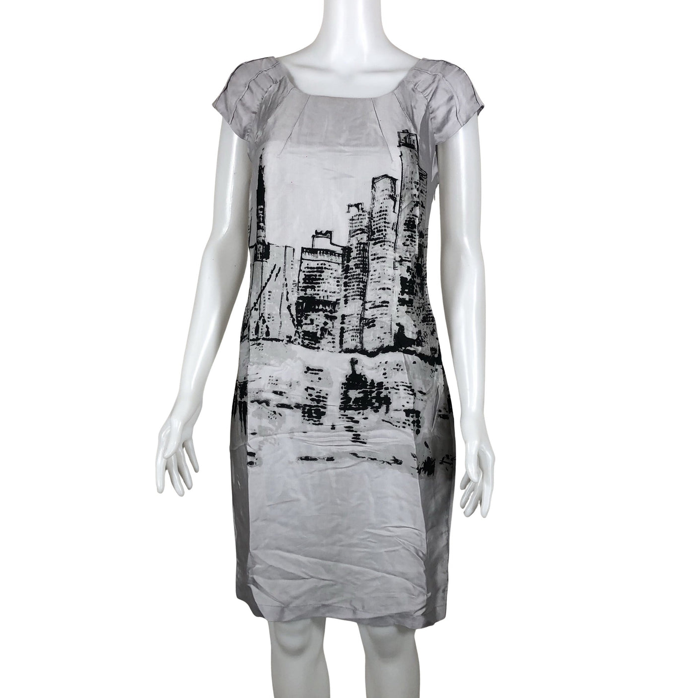 Unisex Uldahl - Schiffon dress, size 36 - Blue (2)