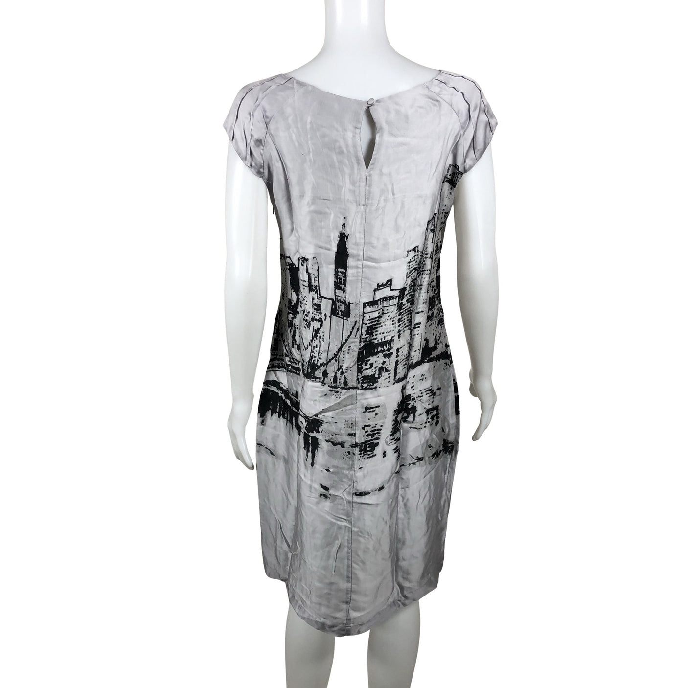 Unisex Uldahl - Schiffon dress, size 36 - Blue (1)