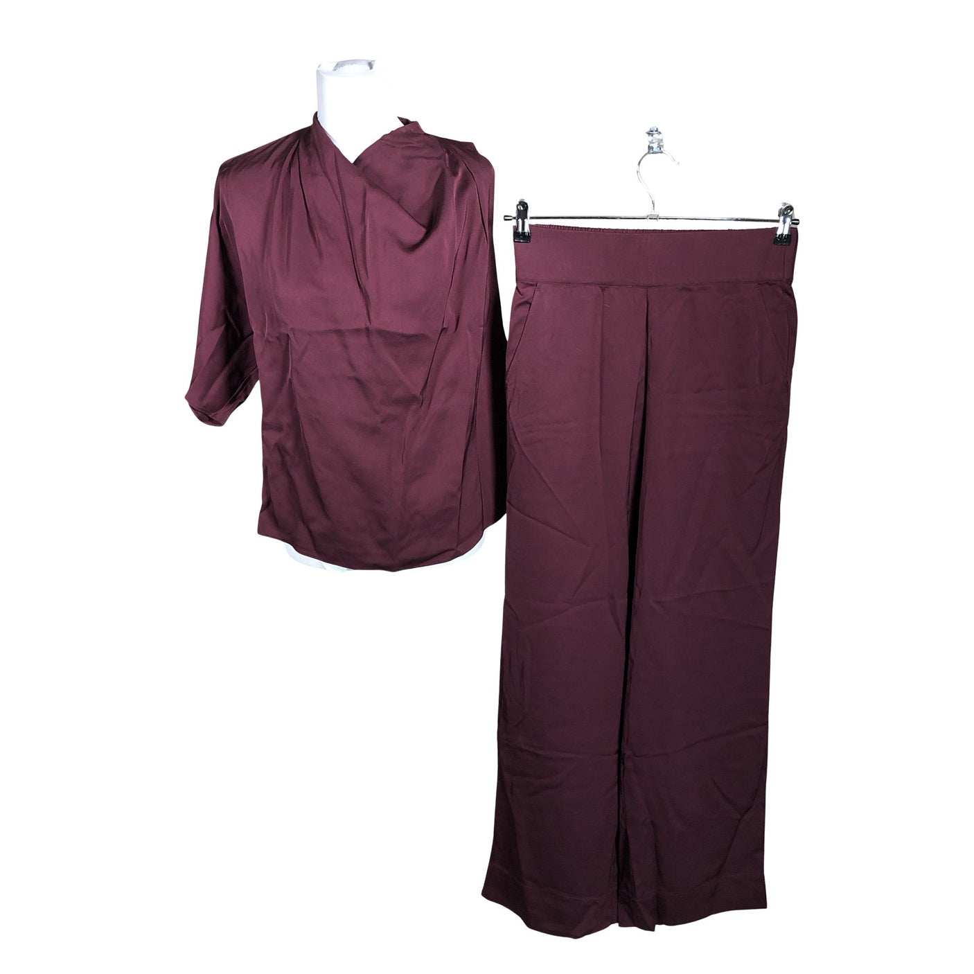 Unisex Selected - Slacks, size 36 - Wine red (1)