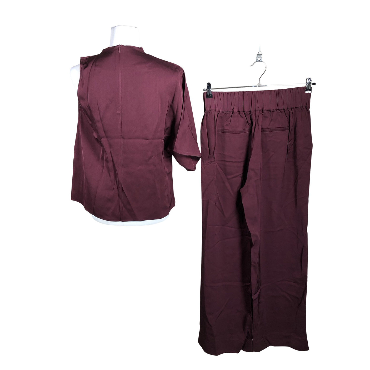 Unisex Selected - Slacks, size 36 - Wine red (2)