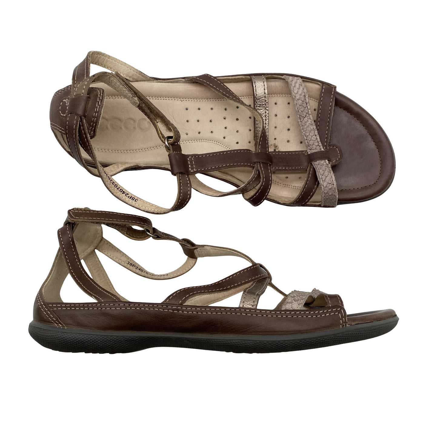 Unisex Ecco - Sandals, size 38 - Brown (1)
