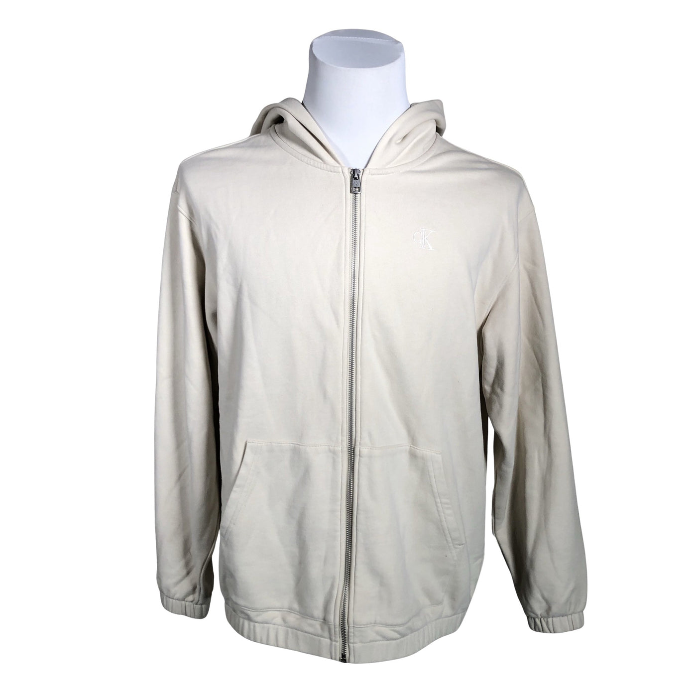 Unisex Calvin Klein Jeans - Hoodie, size L - Beige (1)