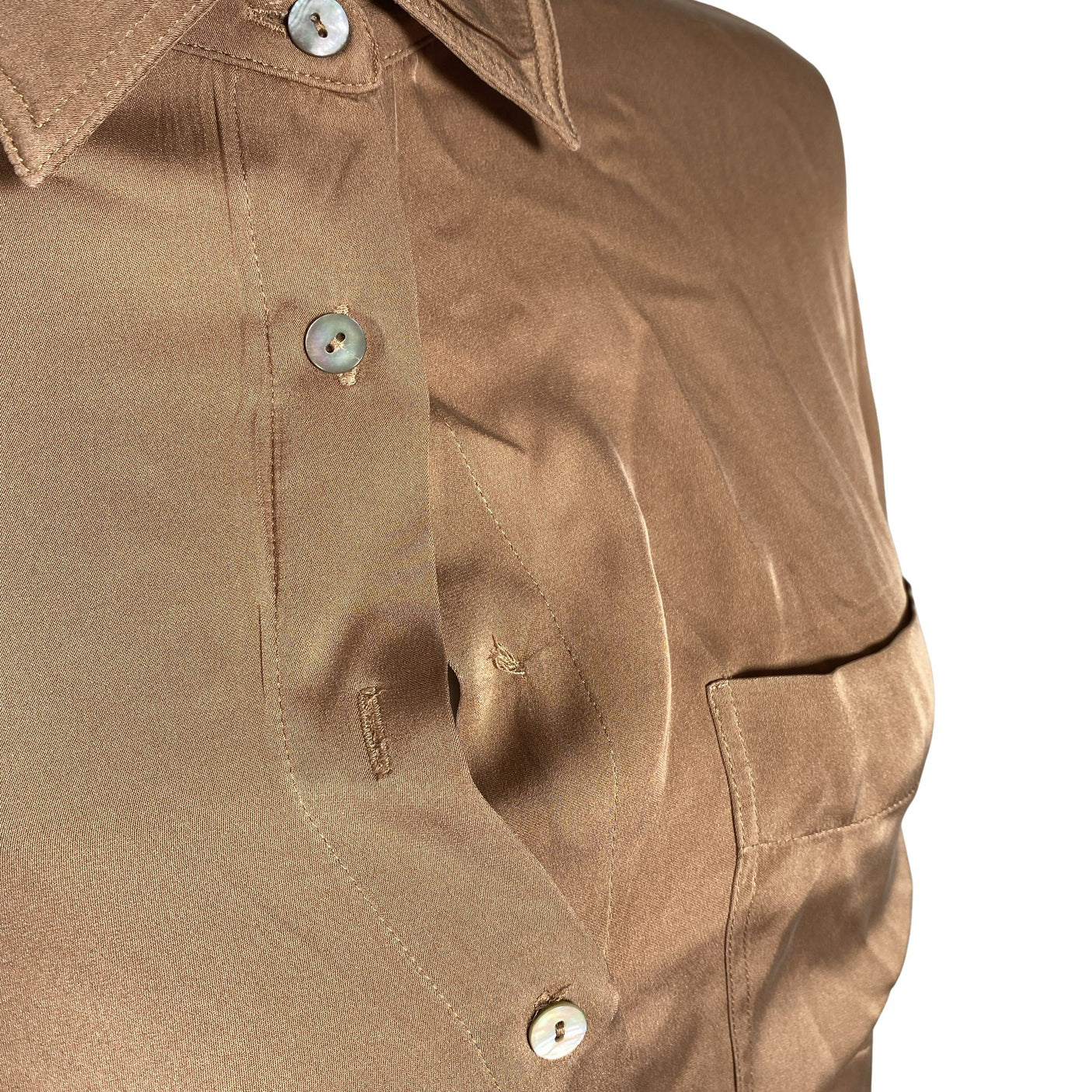 Unisex Repeat - Blouse, size 36 - Brown (2)