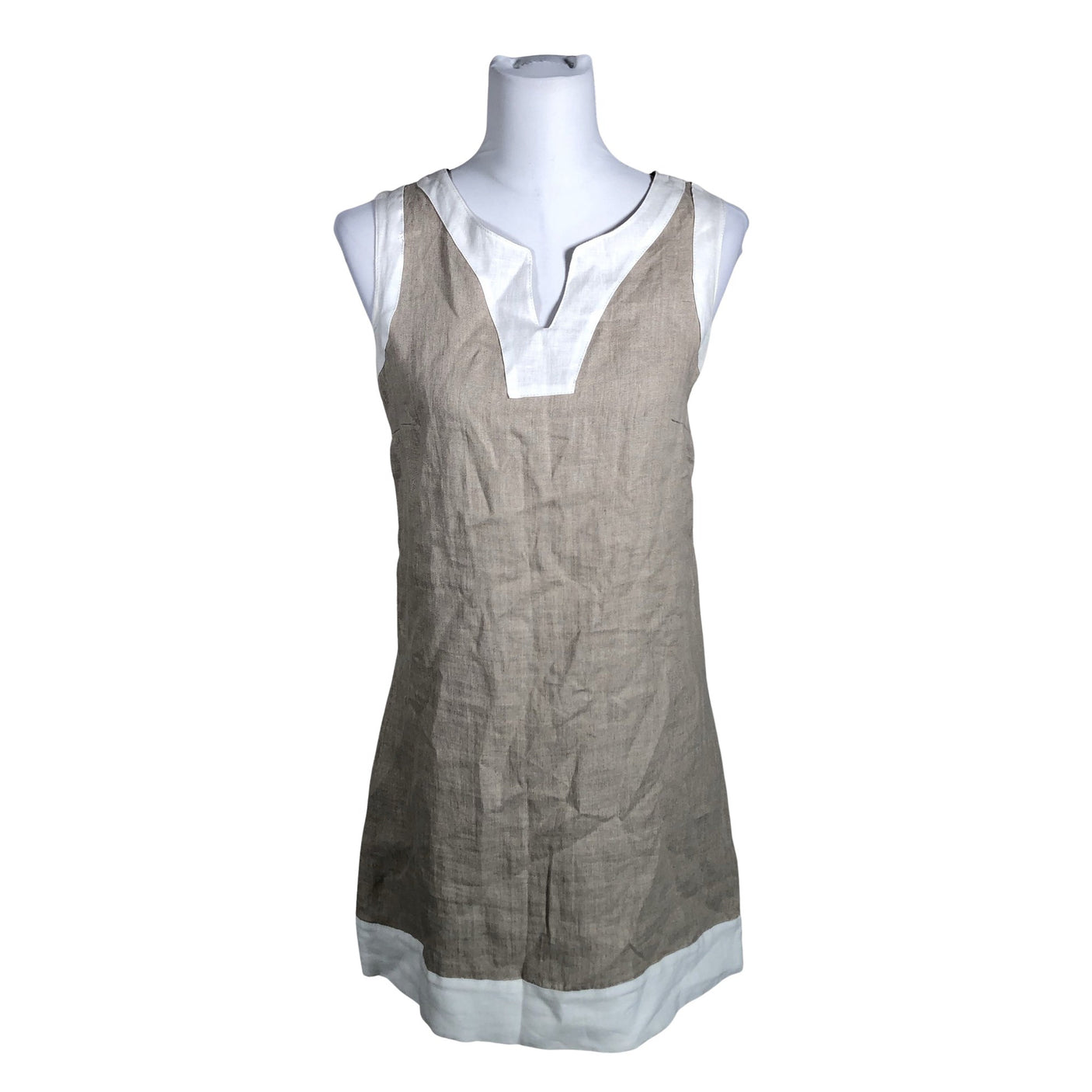 Unisex Puro Lino - Dress, size 38 - Brown (1)