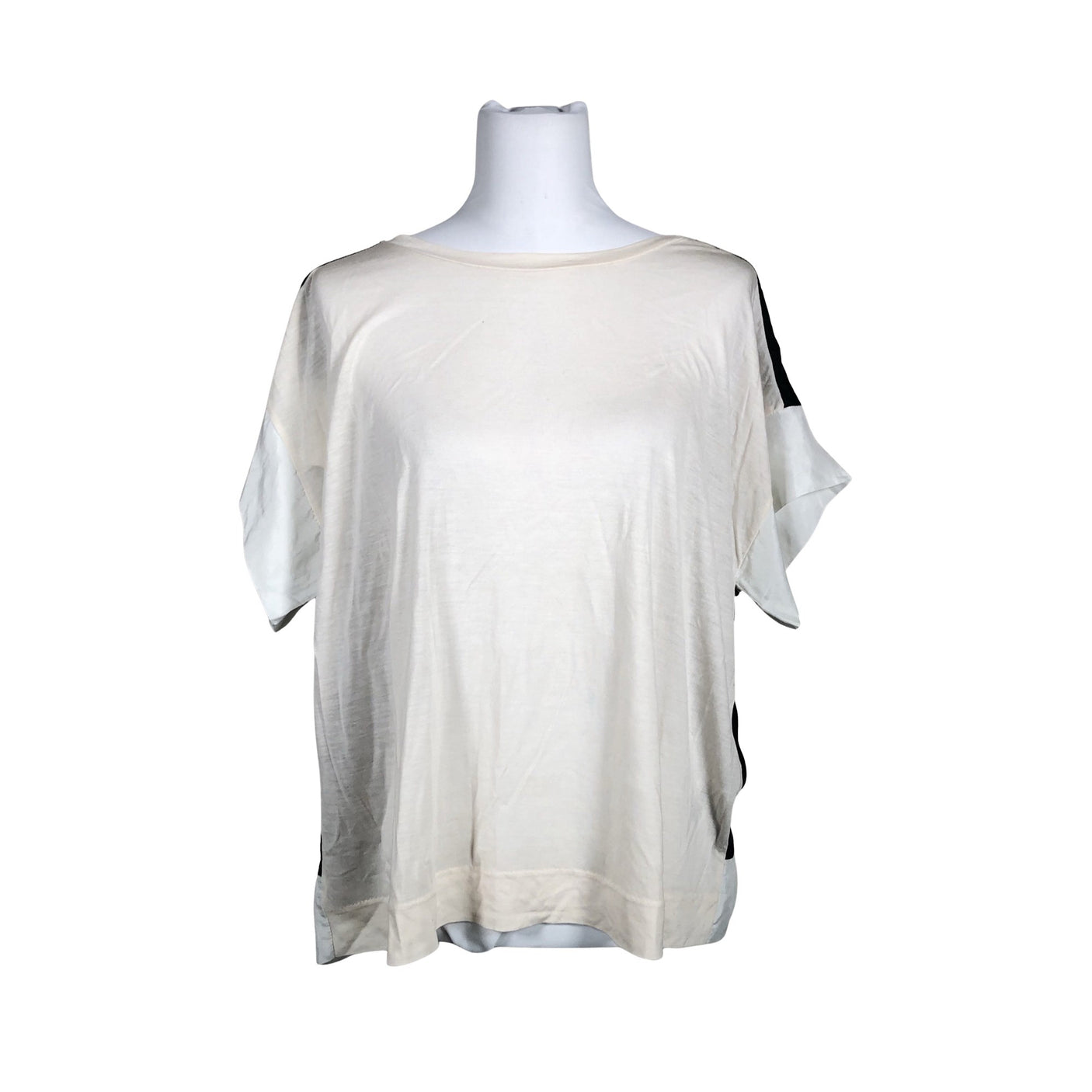 Unisex by Malene Birger - Short-sleeved blouse, size 36 - Gray (1)
