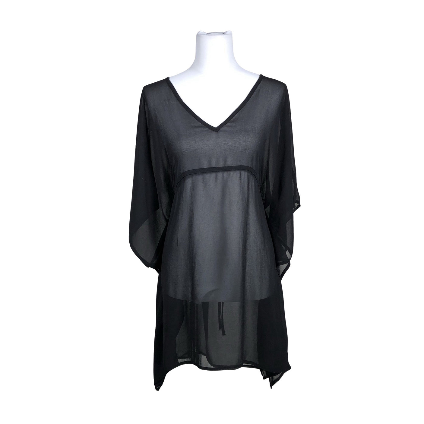 Unisex Actuelle - Schiffon tunic, size 36 - Black (1)