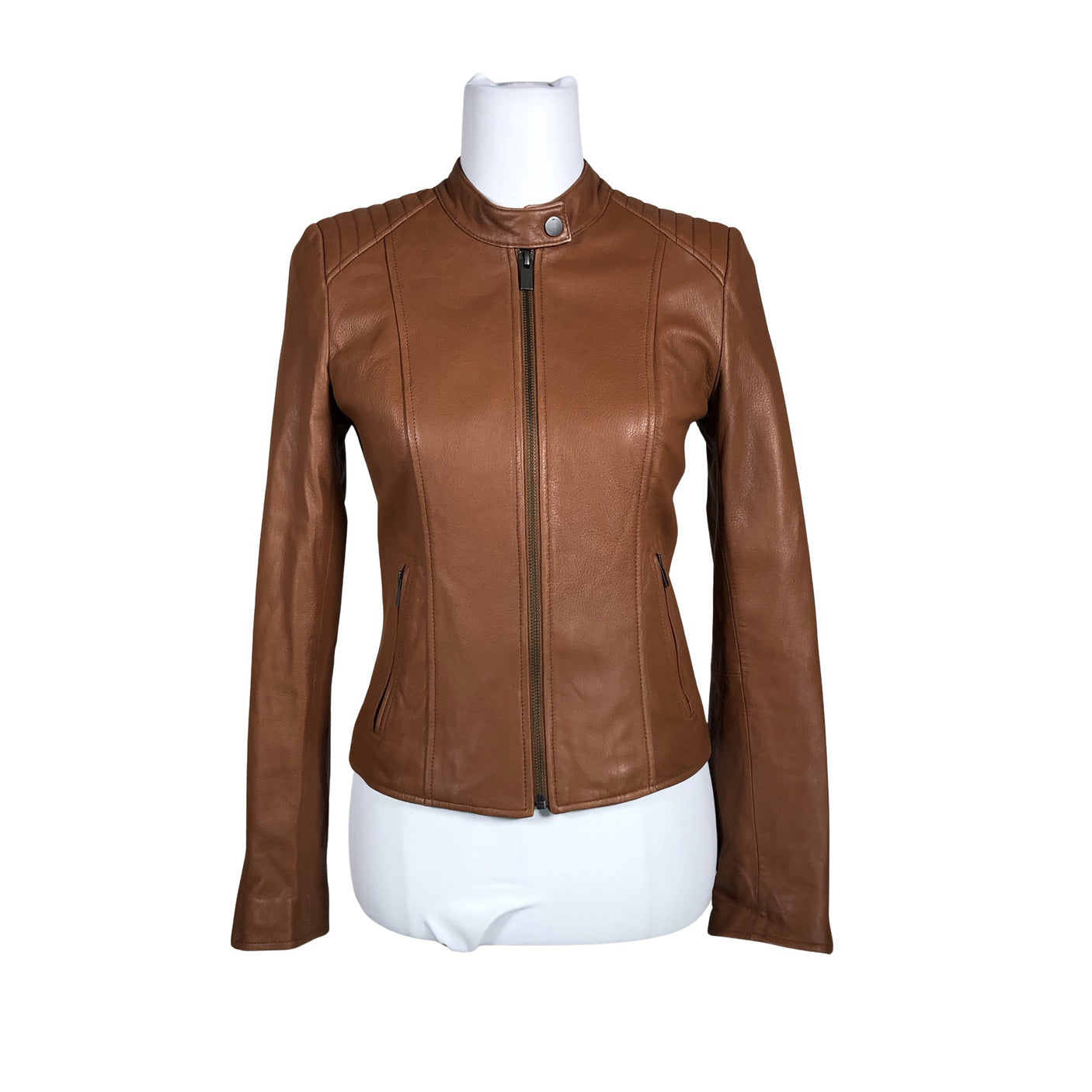 Unisex Marcs - Leather jacket, size 36 - Brown (1)