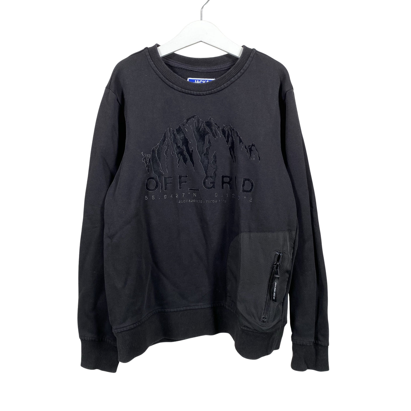 Unisex Jack & Jones - Sweatshirt, size 146 - 152 - Black (1)