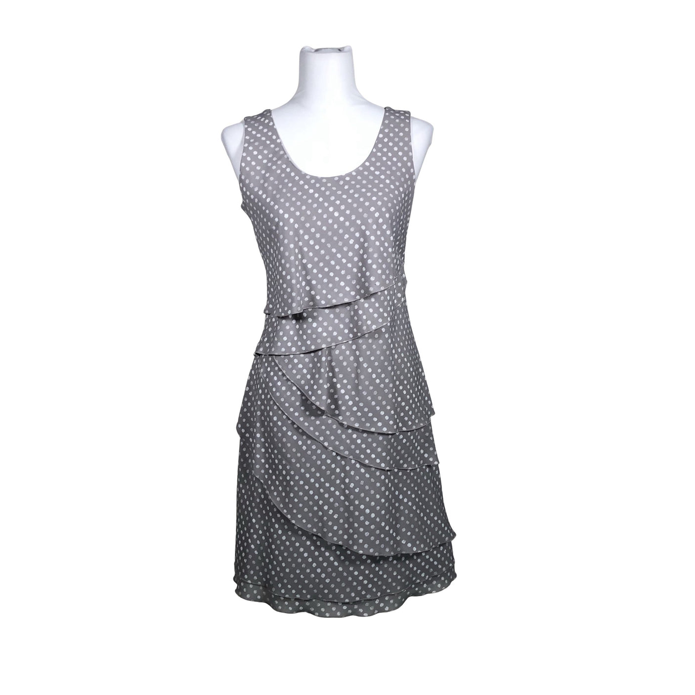 Unisex Taifun - Schiffon dress, size 36 - Gray (1)