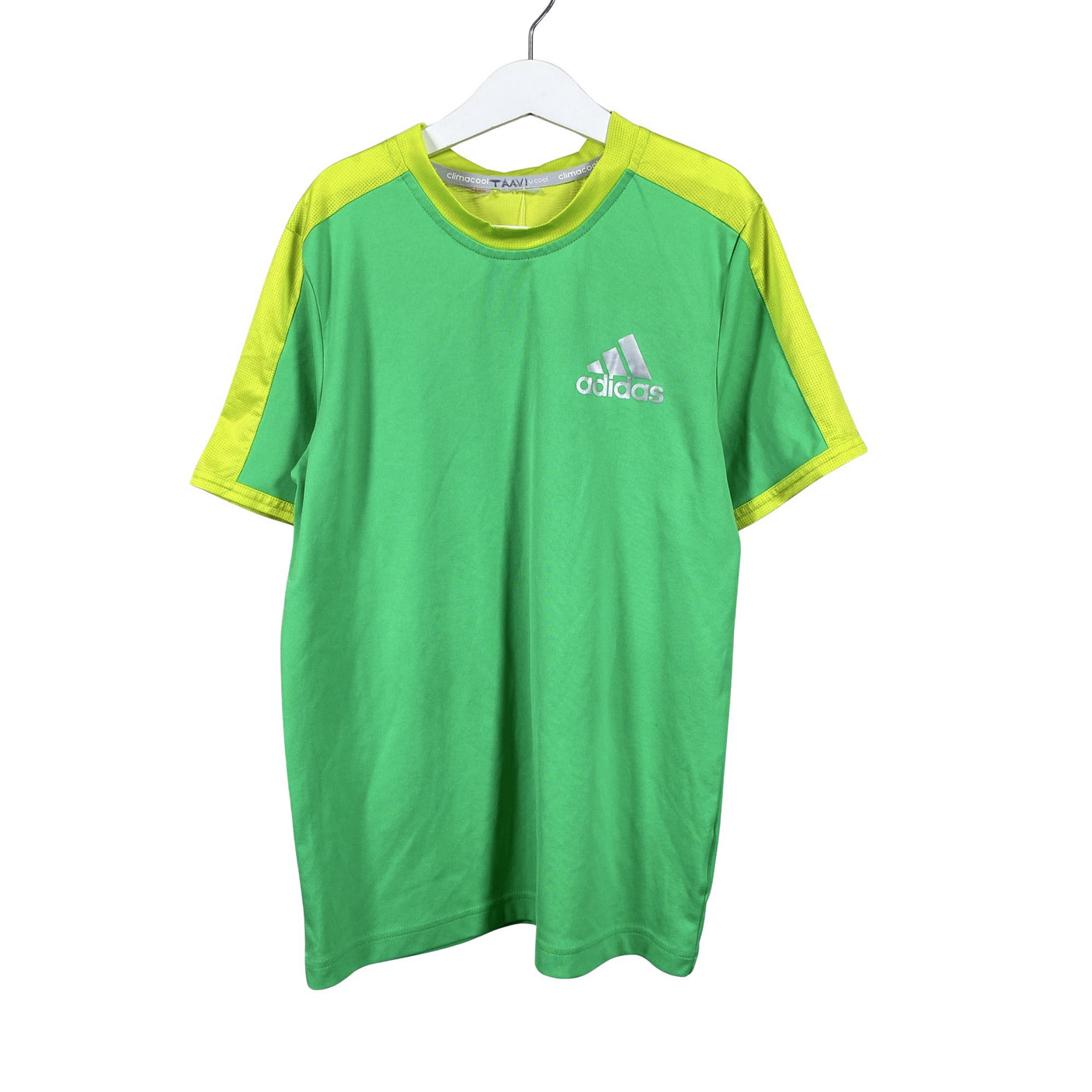 Unisex Adidas - Sports shirt, short sleeve, size 122 - 128 - Green (1)