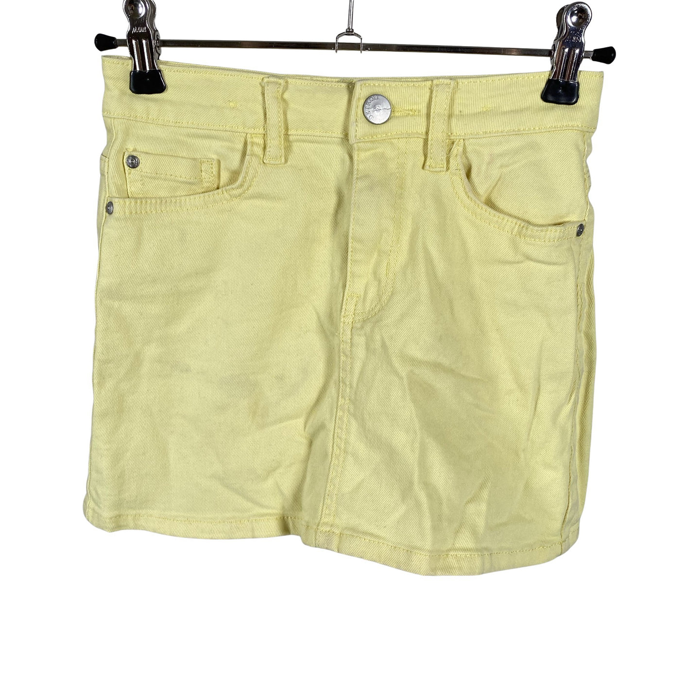 Unisex Lindex - Denim skirt, size 122 - 128 - Yellow (1)