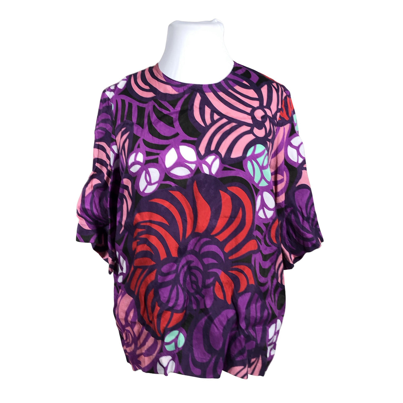 Unisex Marimekko - Short-sleeved blouse, size 44 - Violet (1)