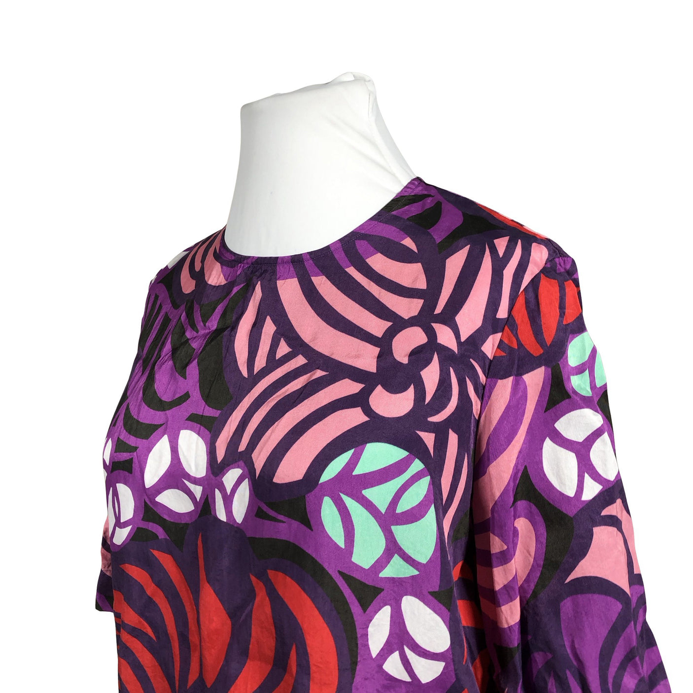 Unisex Marimekko - Short-sleeved blouse, size 44 - Violet (2)