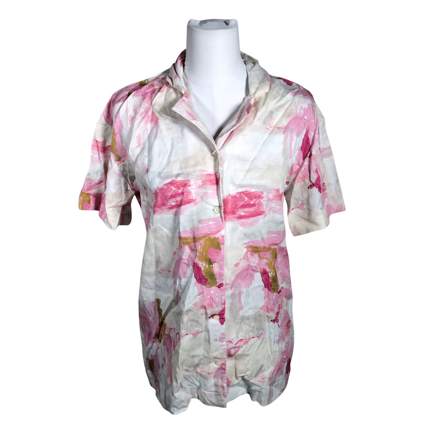 Unisex Aarrelabel - Short-sleeved blouse, size 34 - Pink (1)