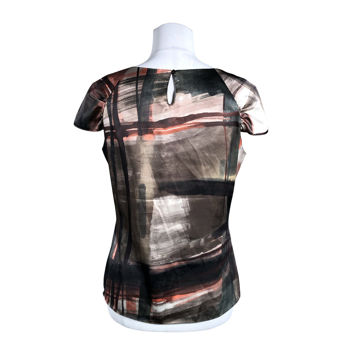 Unisex Mosaic - Short-sleeved blouse, size 38 - Brown (2)
