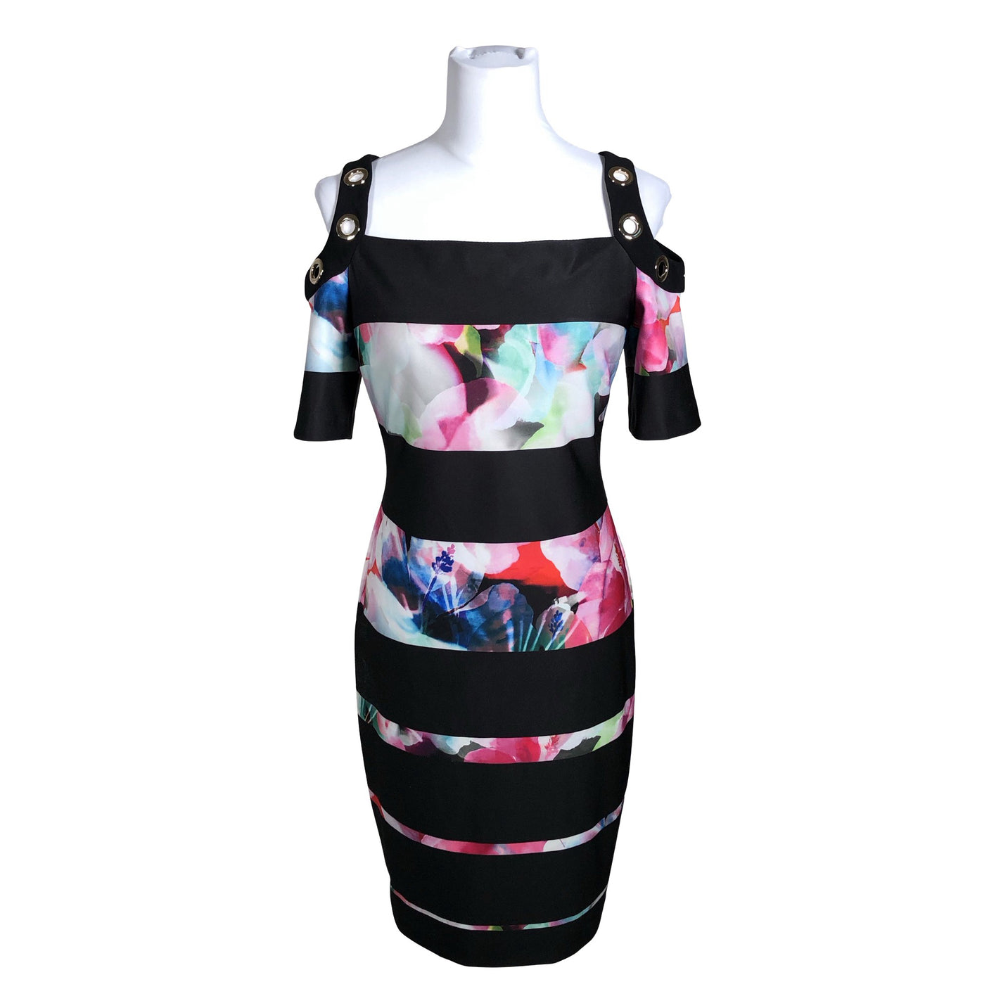 Unisex Joseph Ribkoff - Tricot dress, size 36 - Black (1)