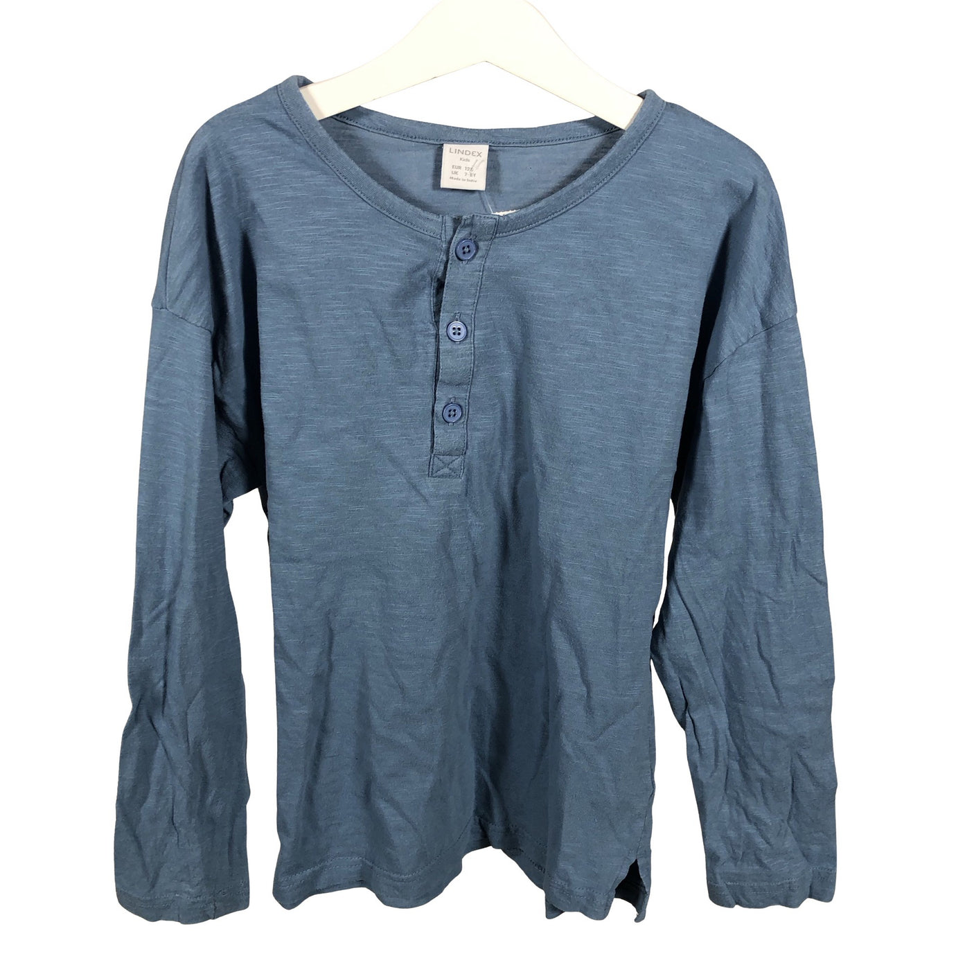 Unisex Lindex - Tricot shirt, size 122 - 128 - Light blue (1)
