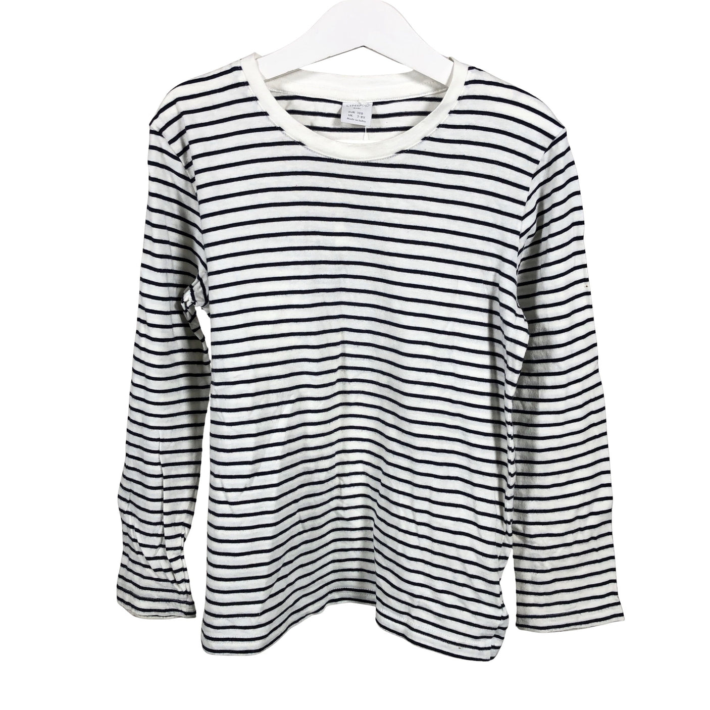 Unisex Lindex - Tricot shirt, size 122 - 128 - White (1)
