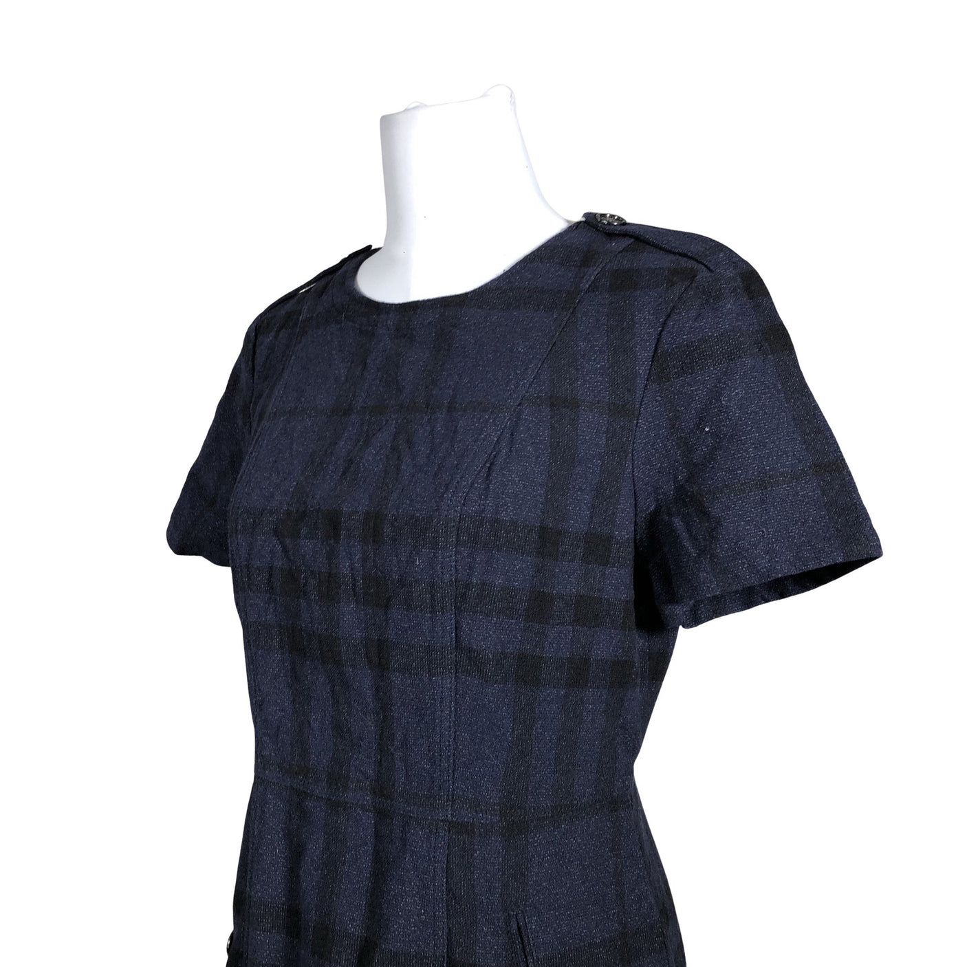 Unisex Burberry Brit - Sheath dress, size 38 - Blue (2)