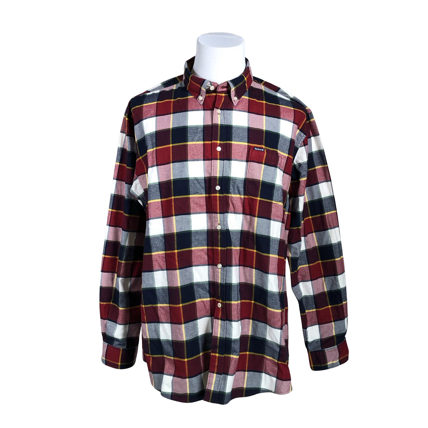 Unisex Barbour - Flannel shirt, size XXL - Wine red (1)