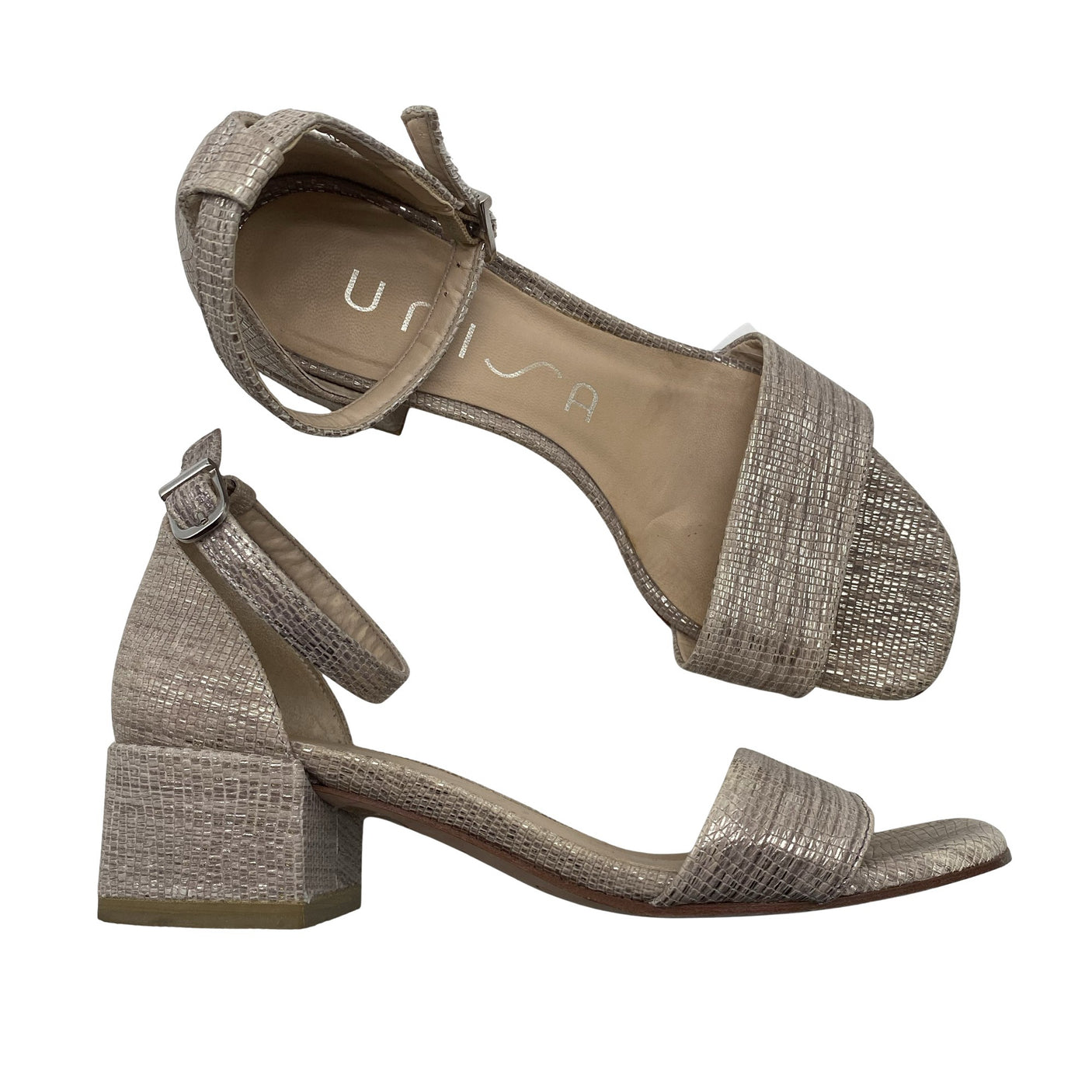 Unisex Unisa - Heeled sandals, size 36 - Beige (1)