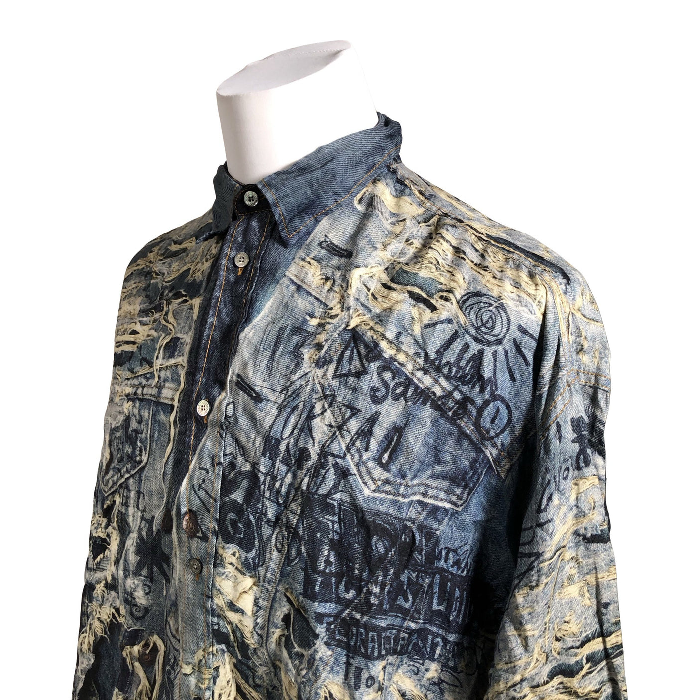 Unisex Acne Studios - Collared shirt, size L - Blue (3)