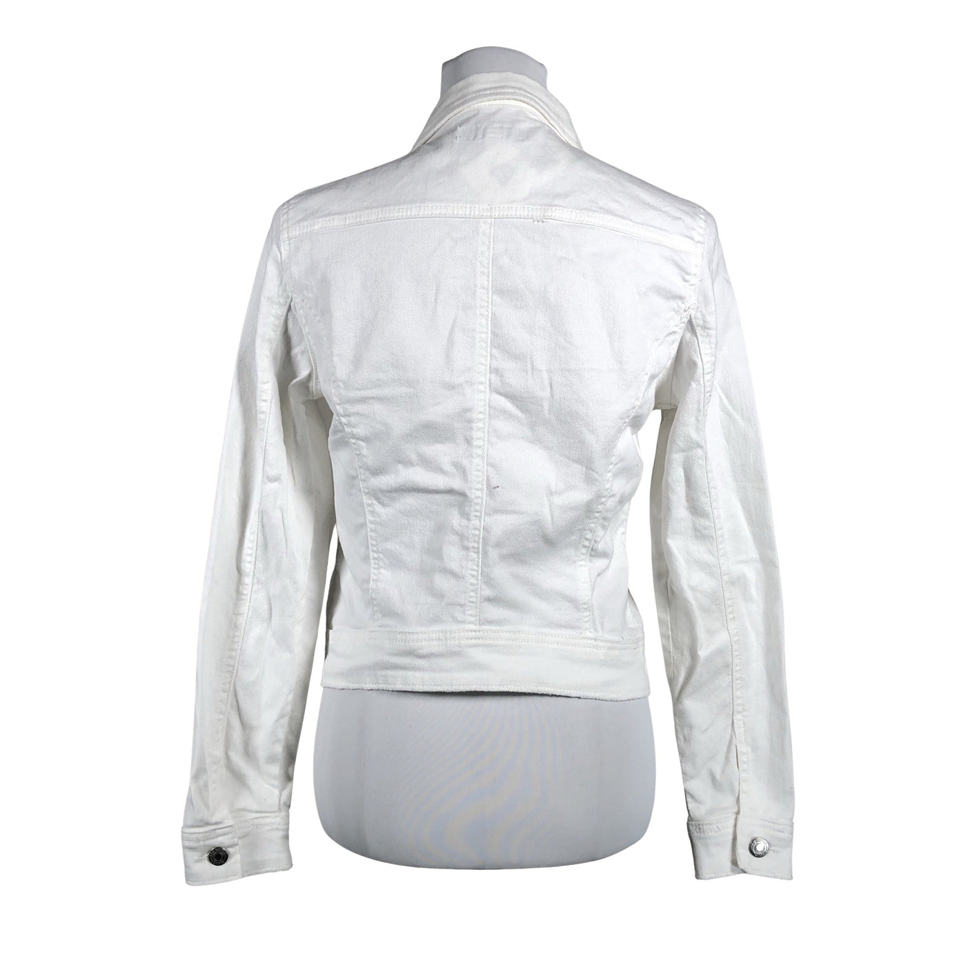 Unisex Red Button - Denim jacket, size 36 - White (2)
