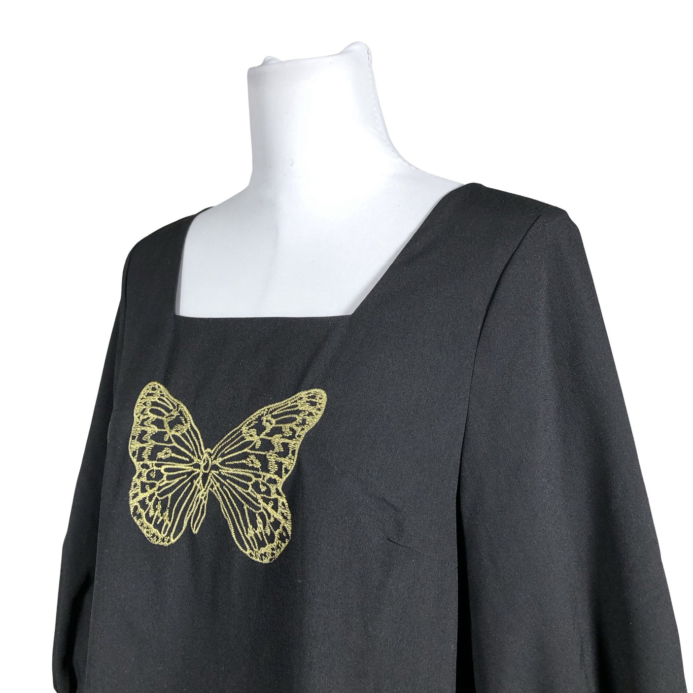 Unisex IVANAhelsinki - Schiffon dress, size 38 - Black (2)