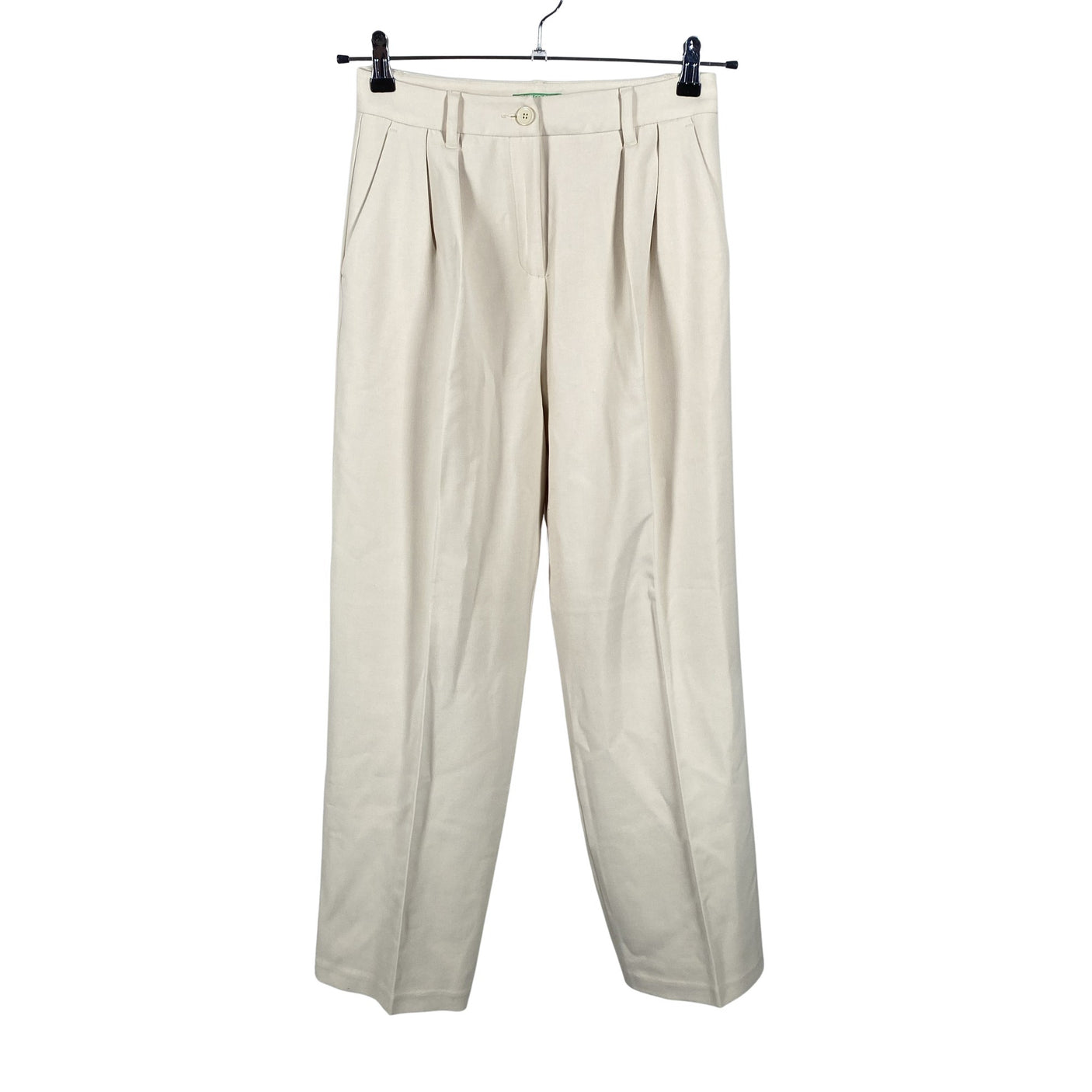 Unisex Benetton - Straight leg trousers, size 34 - Beige (1)