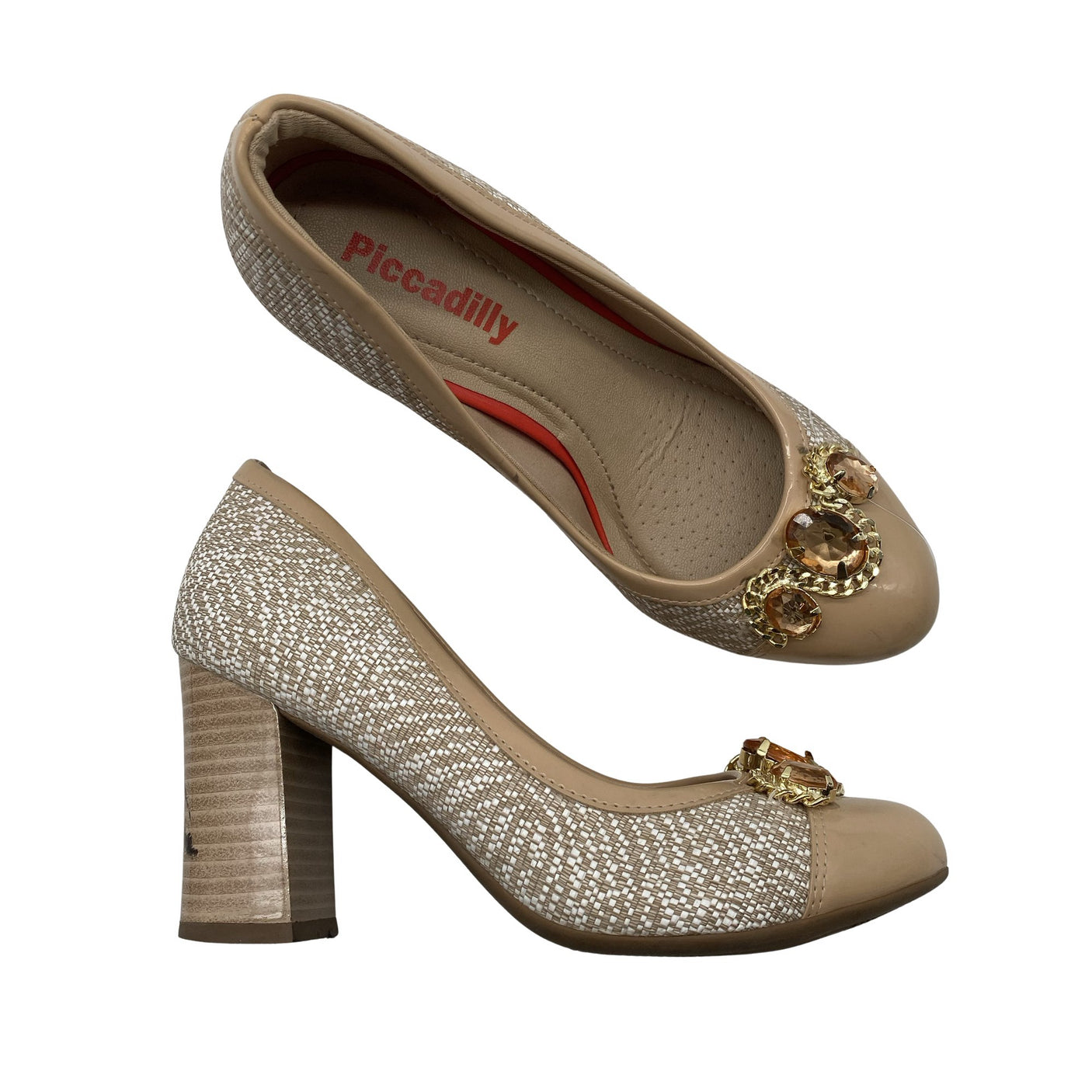 Unisex Piccadilly - Evening high heels, size 36 - Beige (1)