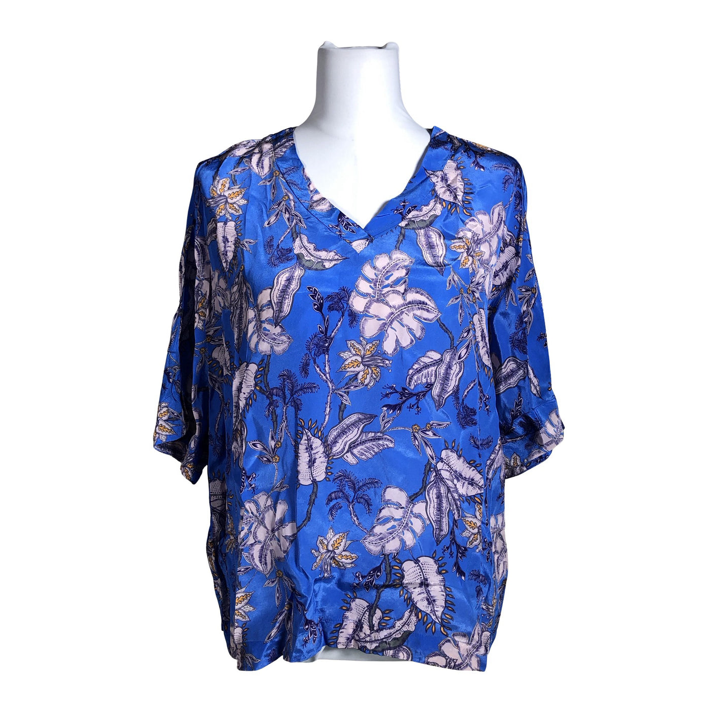 Unisex Mos Mosh - Short-sleeved blouse, size 40 - Blue (1)