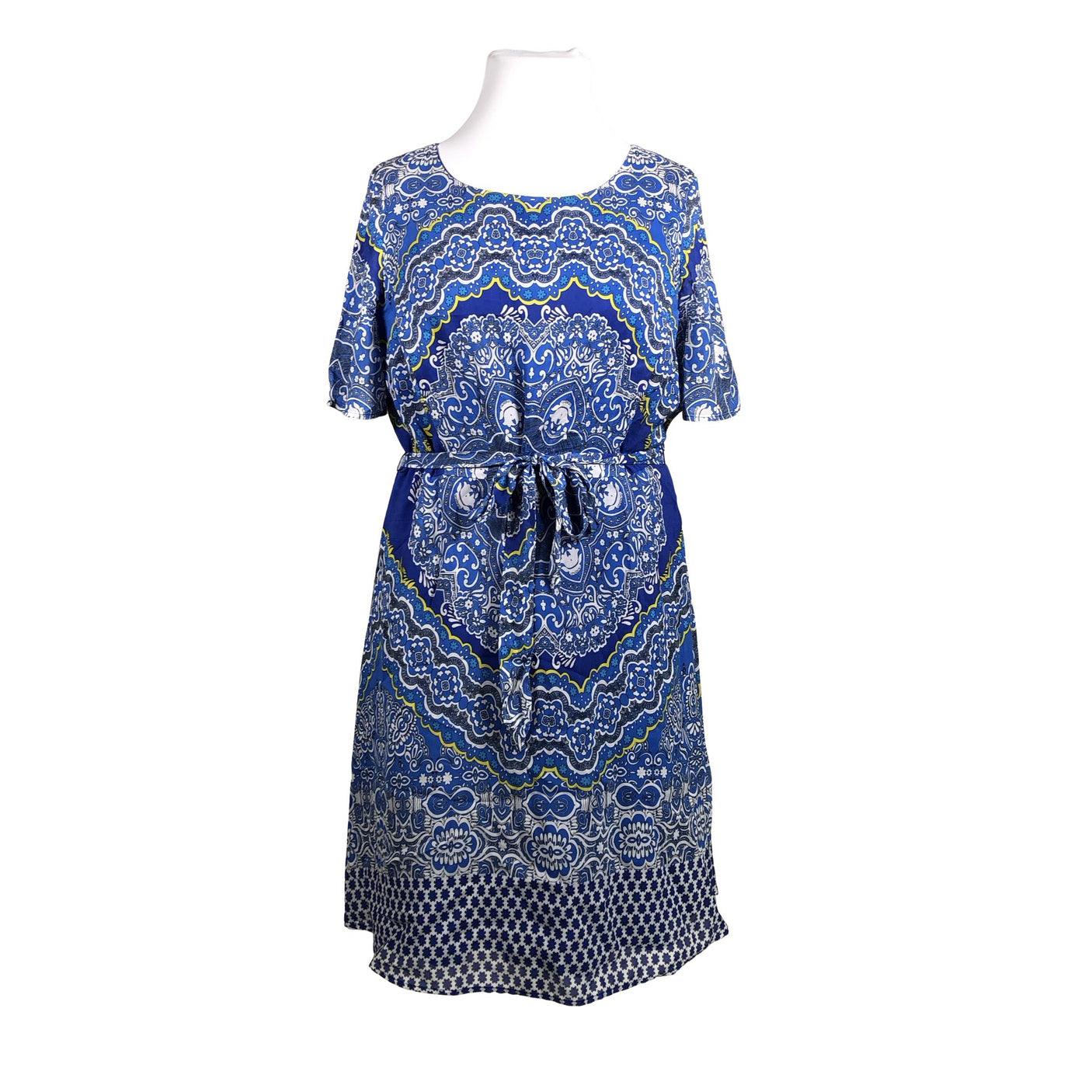 Unisex Looxent - Schiffon dress, size 46 - Blue (1)