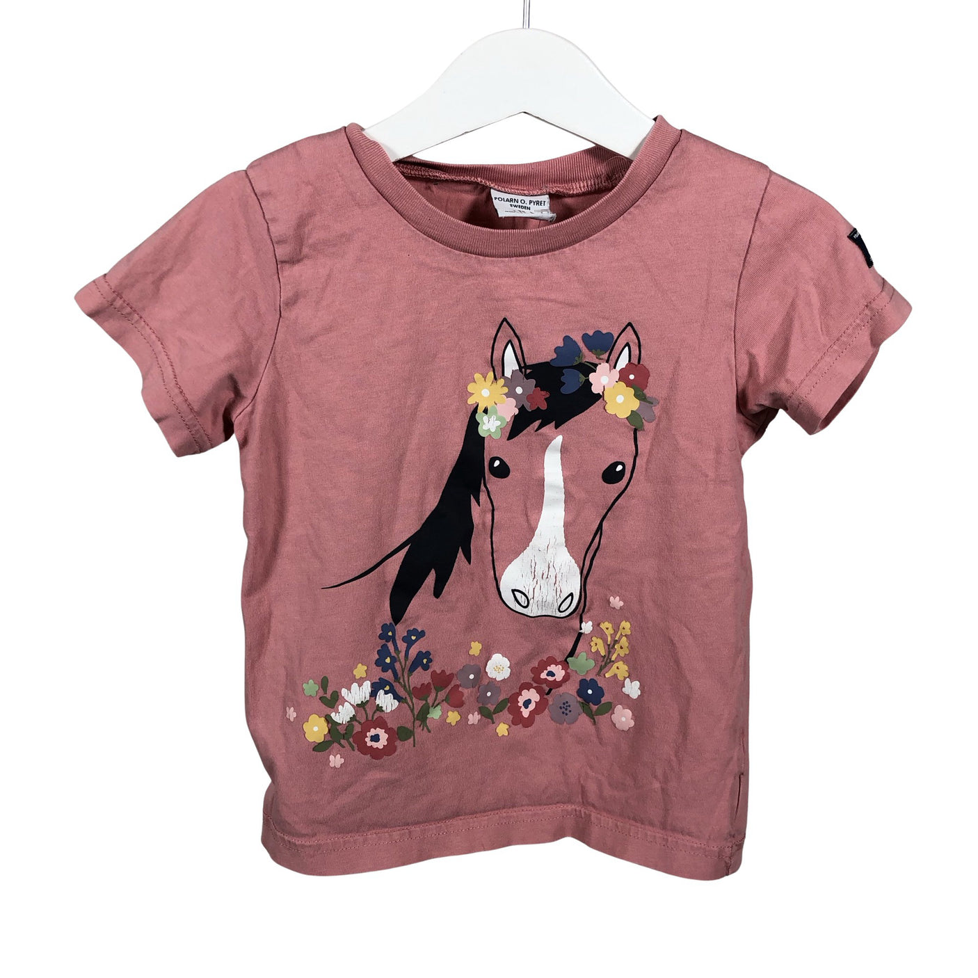 Unisex Polarn O. Pyret - T-shirt, size 92 - 98 - Light pink (1)
