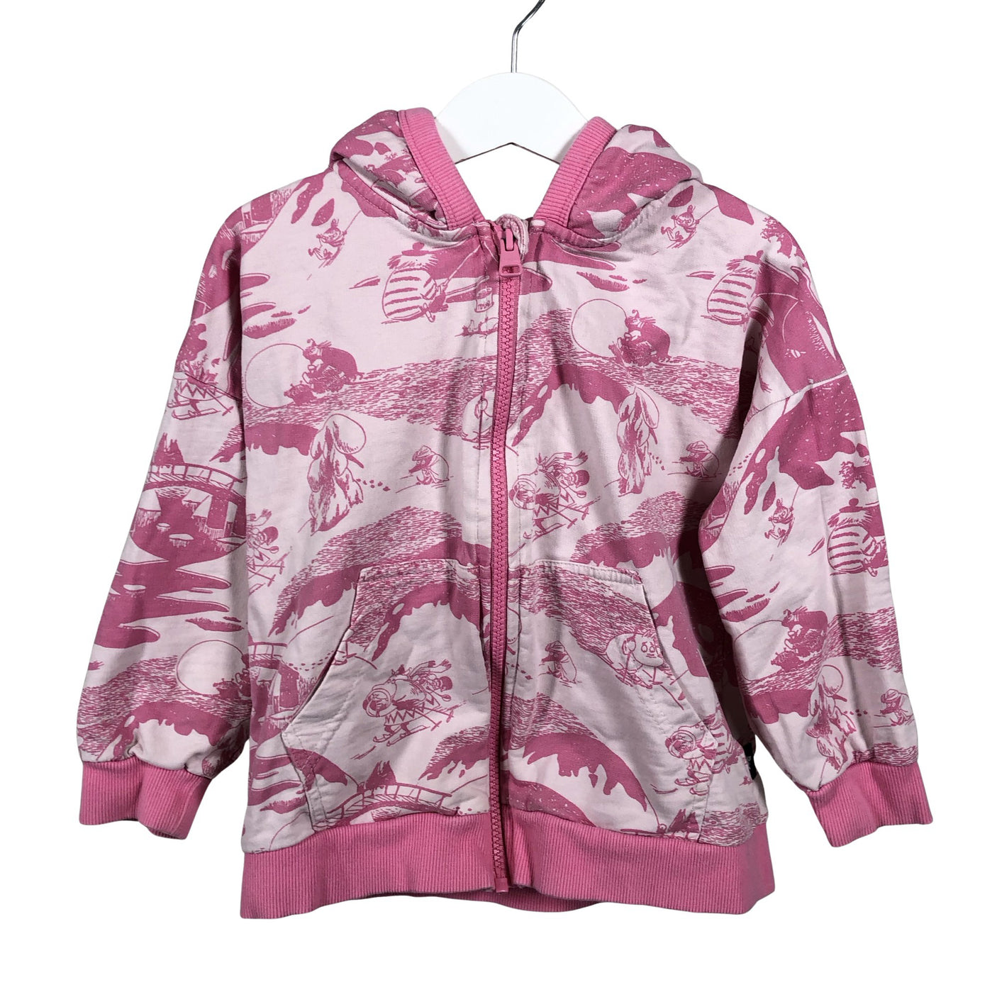 Unisex Reima - Hoodie, size 98 - 104 - Light pink (1)
