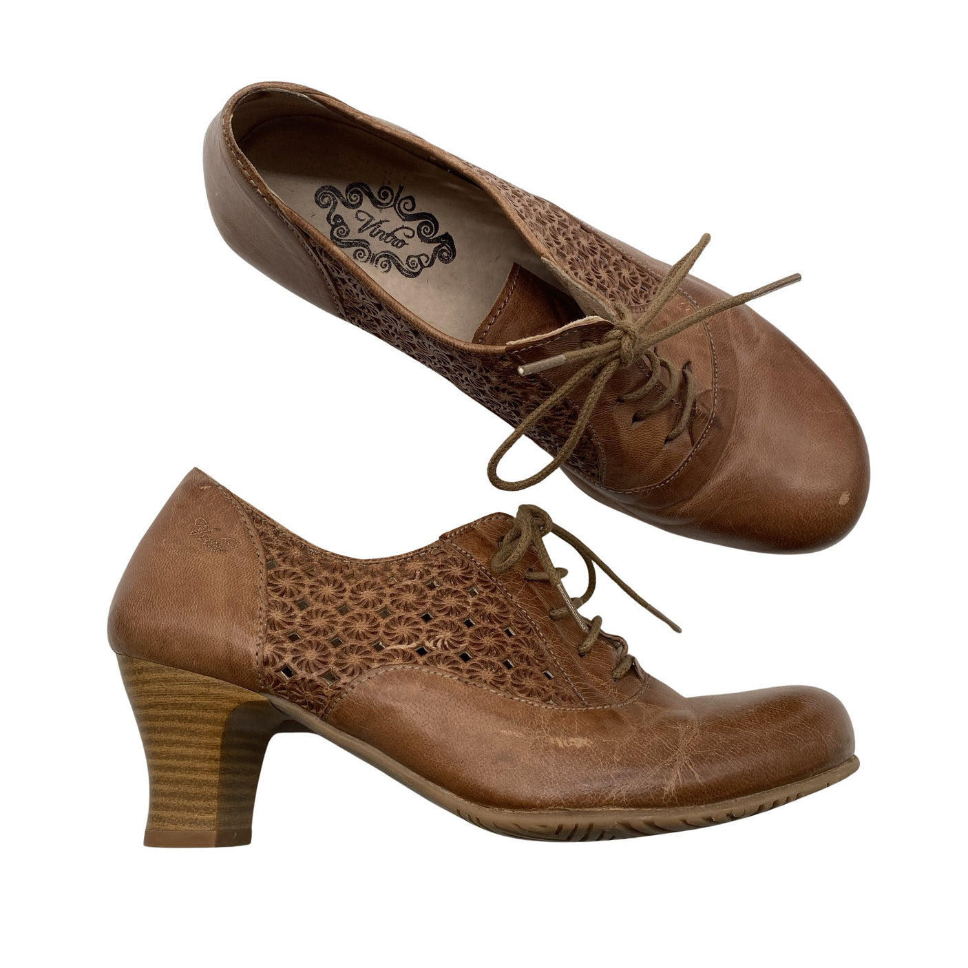 Unisex Vintro - High heels, size 37 - Brown (1)