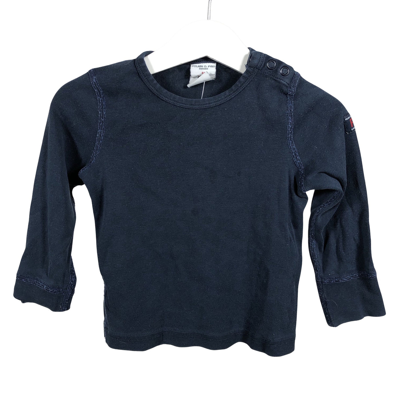 Unisex Polarn O. Pyret - Tricot shirt, size 80 - 86 - Blue (1)