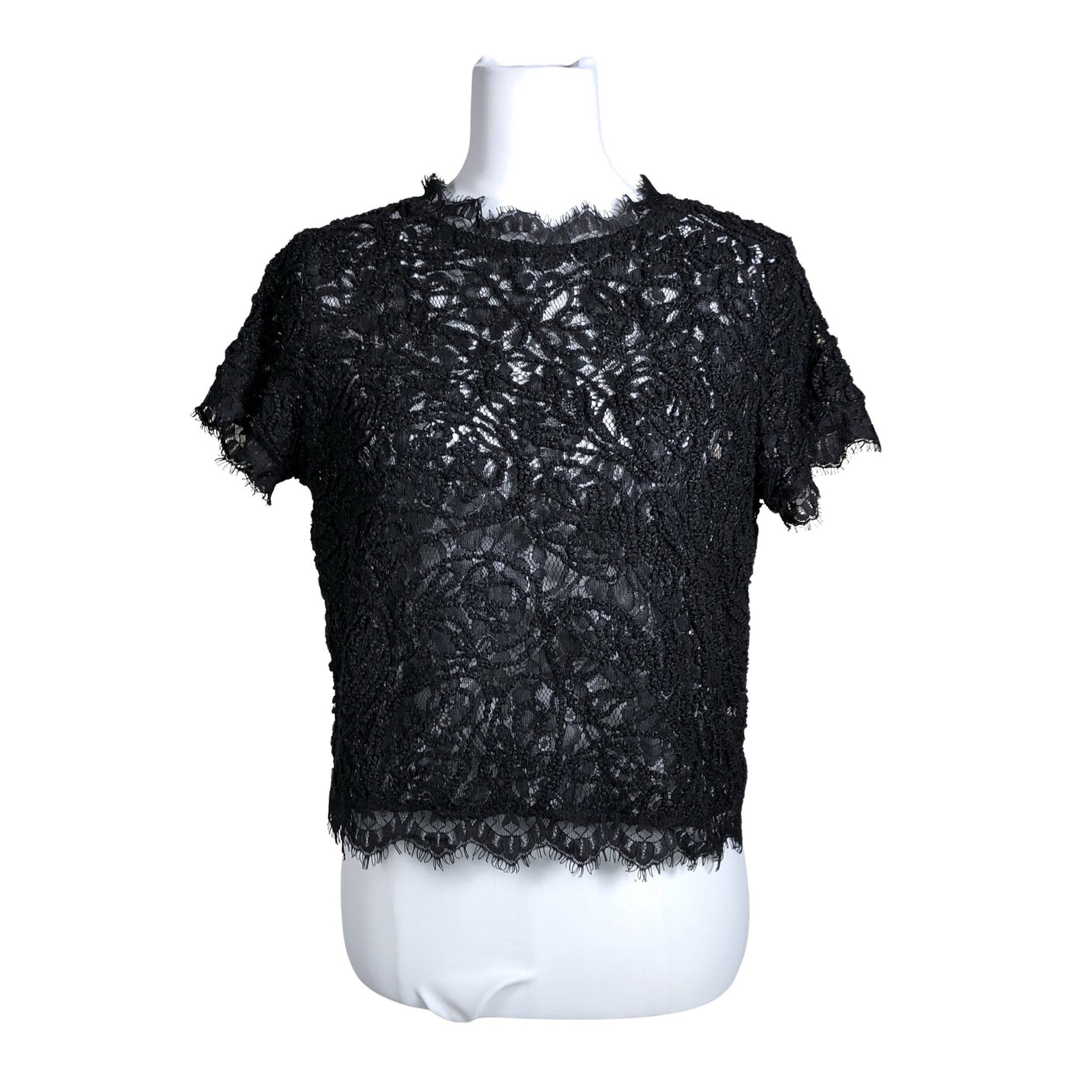 Unisex Holly & Whyte by Lindex - Short-sleeved blouse, size 38 - Black (1)