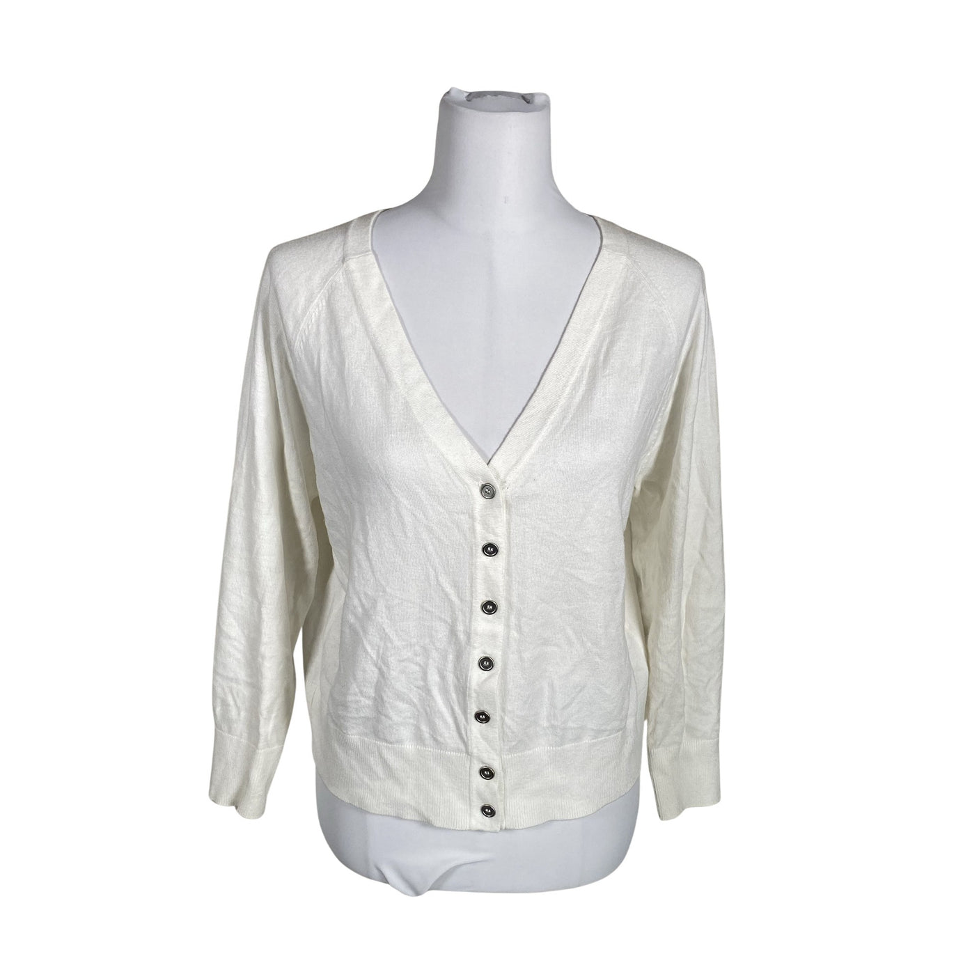 Unisex Mint Velvet - Cardigan, size 40 - White (1)