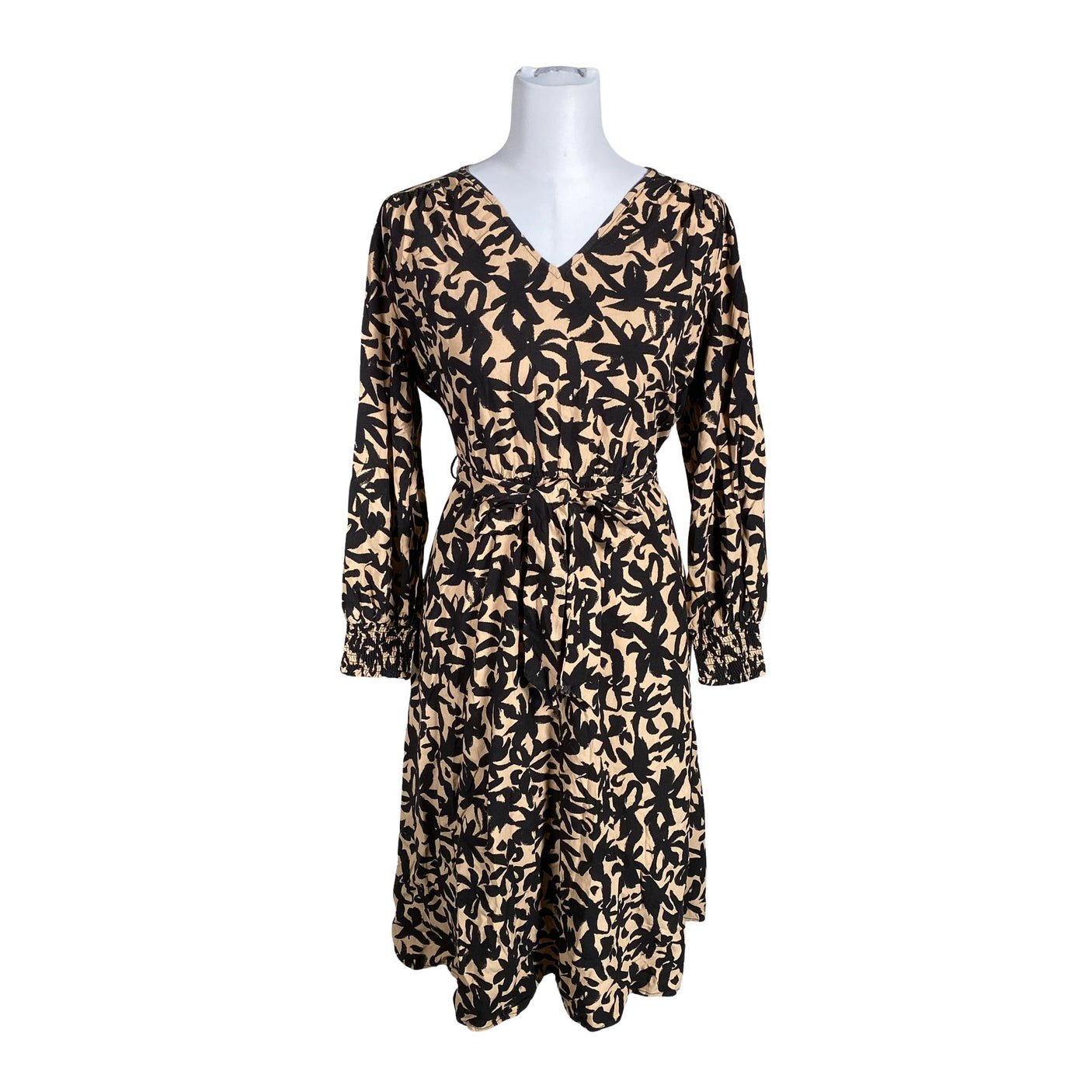 Unisex Your Face - Schiffon dress, size 38 - Beige (1)