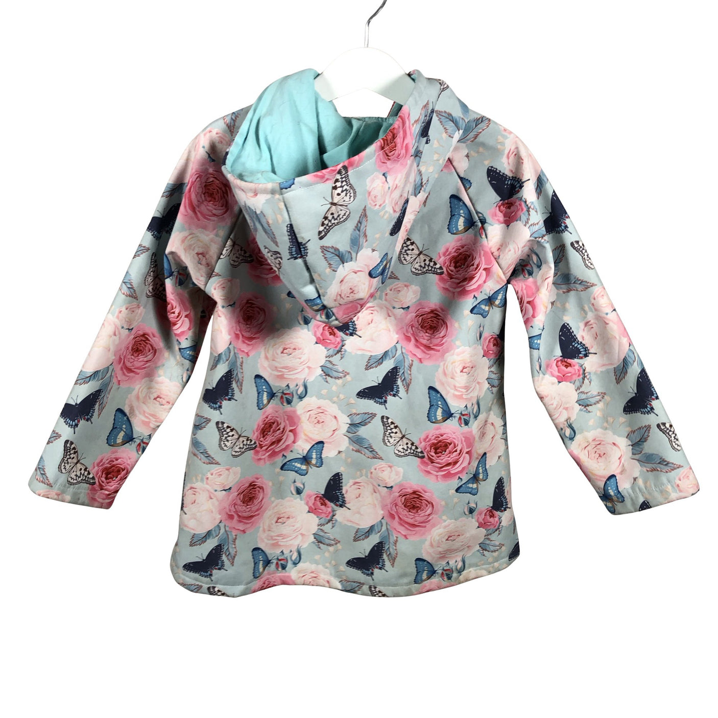 Unisex Handmade - Soft shell jacket, size 122 - 128 - Light blue (2)